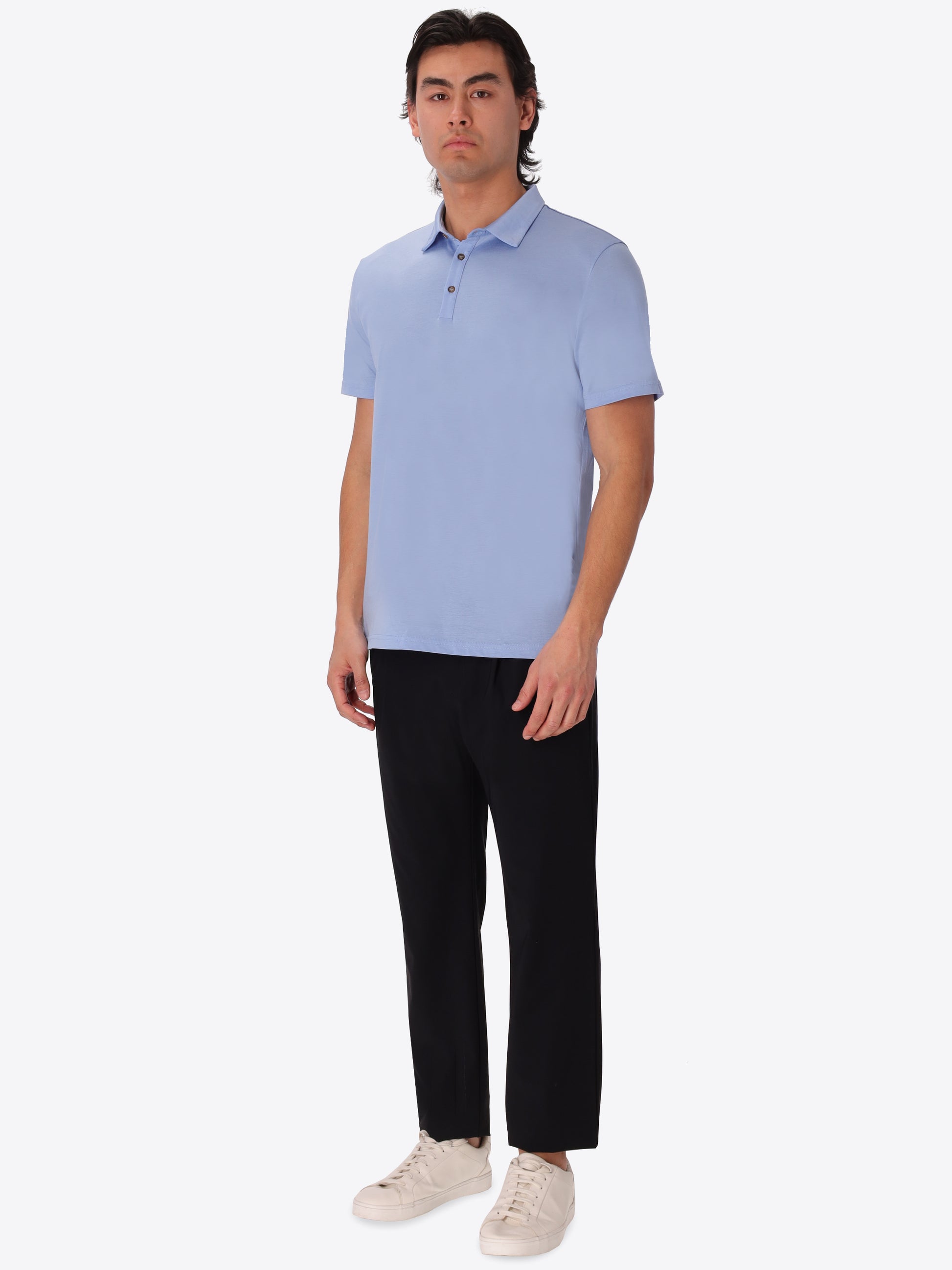 Menta Polo Aus Baumwolle-Modal Mit Frischem Griff - Icon