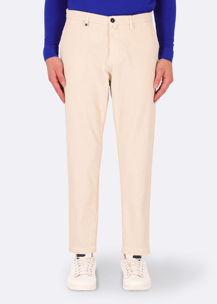mens stretch formal pants 32" RIO T. PALIL cream front distretto12