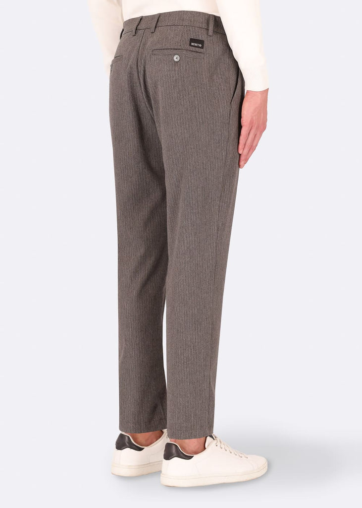 trousers technical fabric 32" YORK T. DARIC medium grey back distretto12