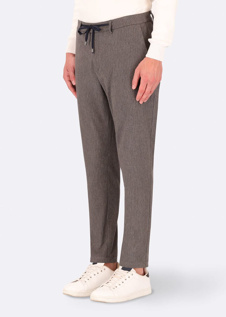 trousers technical fabric 32" YORK T. DARIC medium grey side distretto12