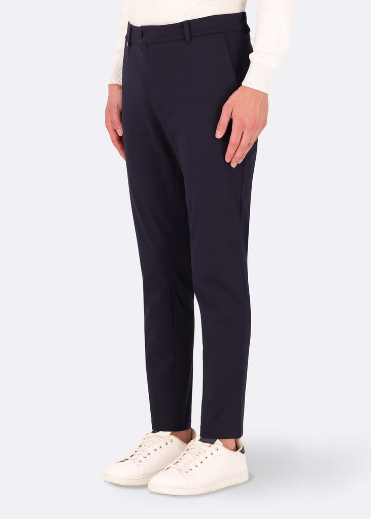 trousers technical fabric 32"YORK T. NEWMAN blue side distretto12