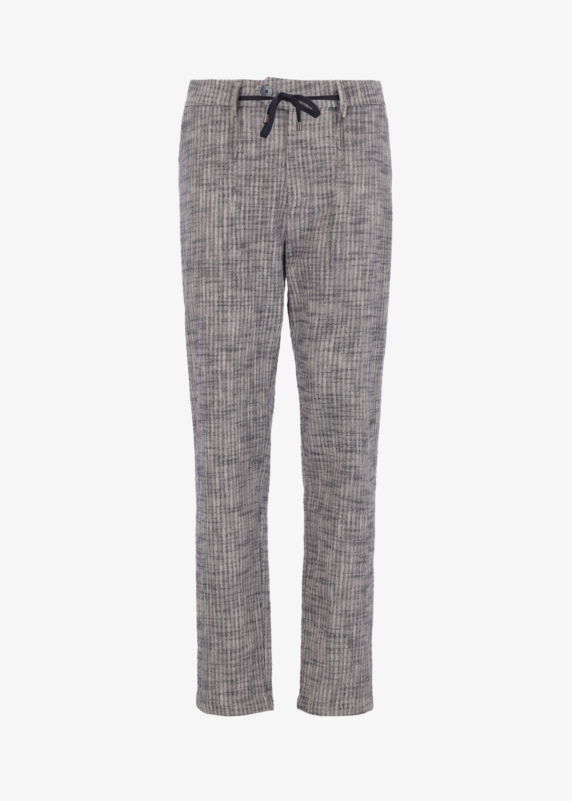 32" Pantalone Fiesole a Righe in Misto Cotone