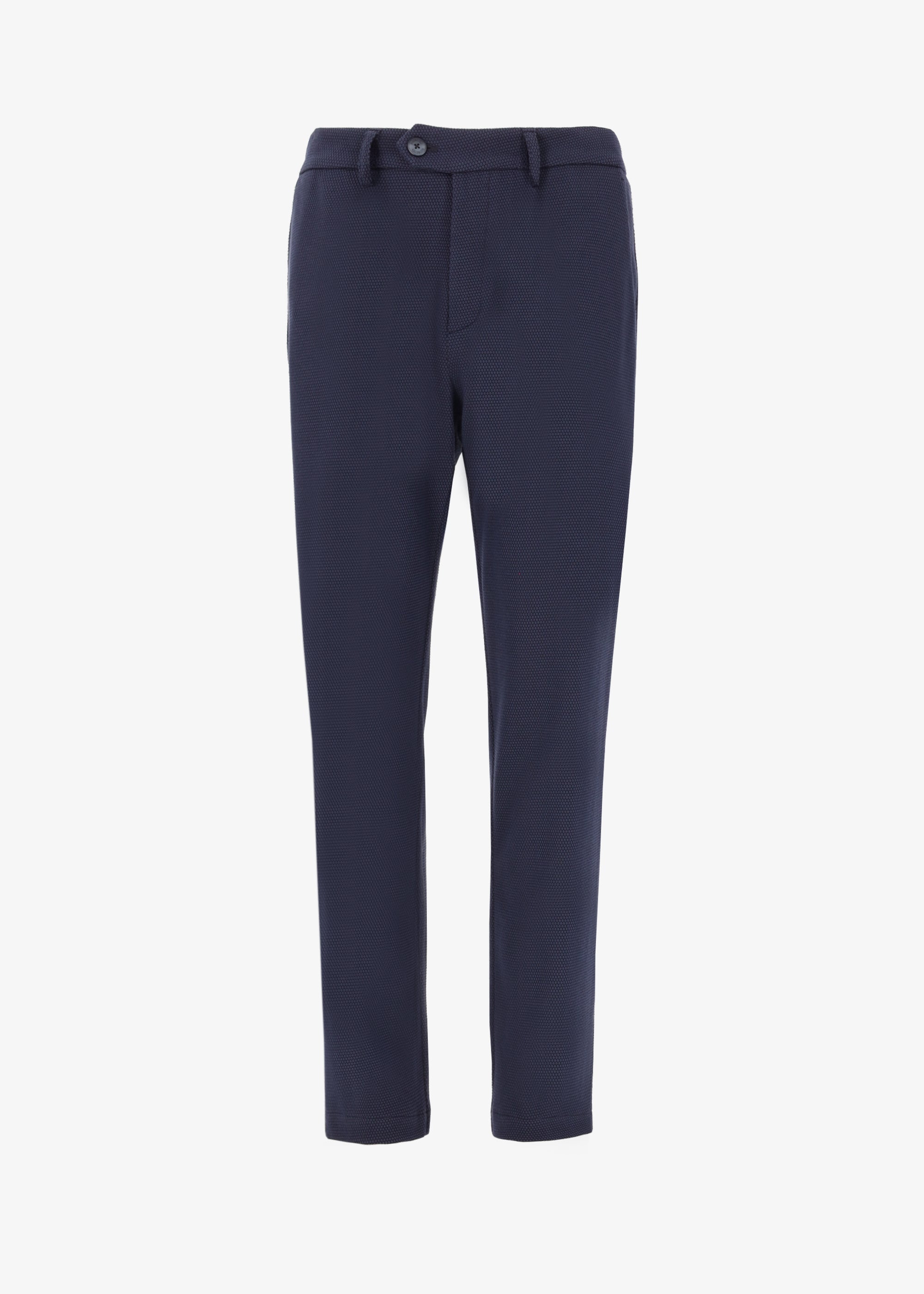 32" Pantalone Clay in Tessuto Stretch a Punti in Rilievo
