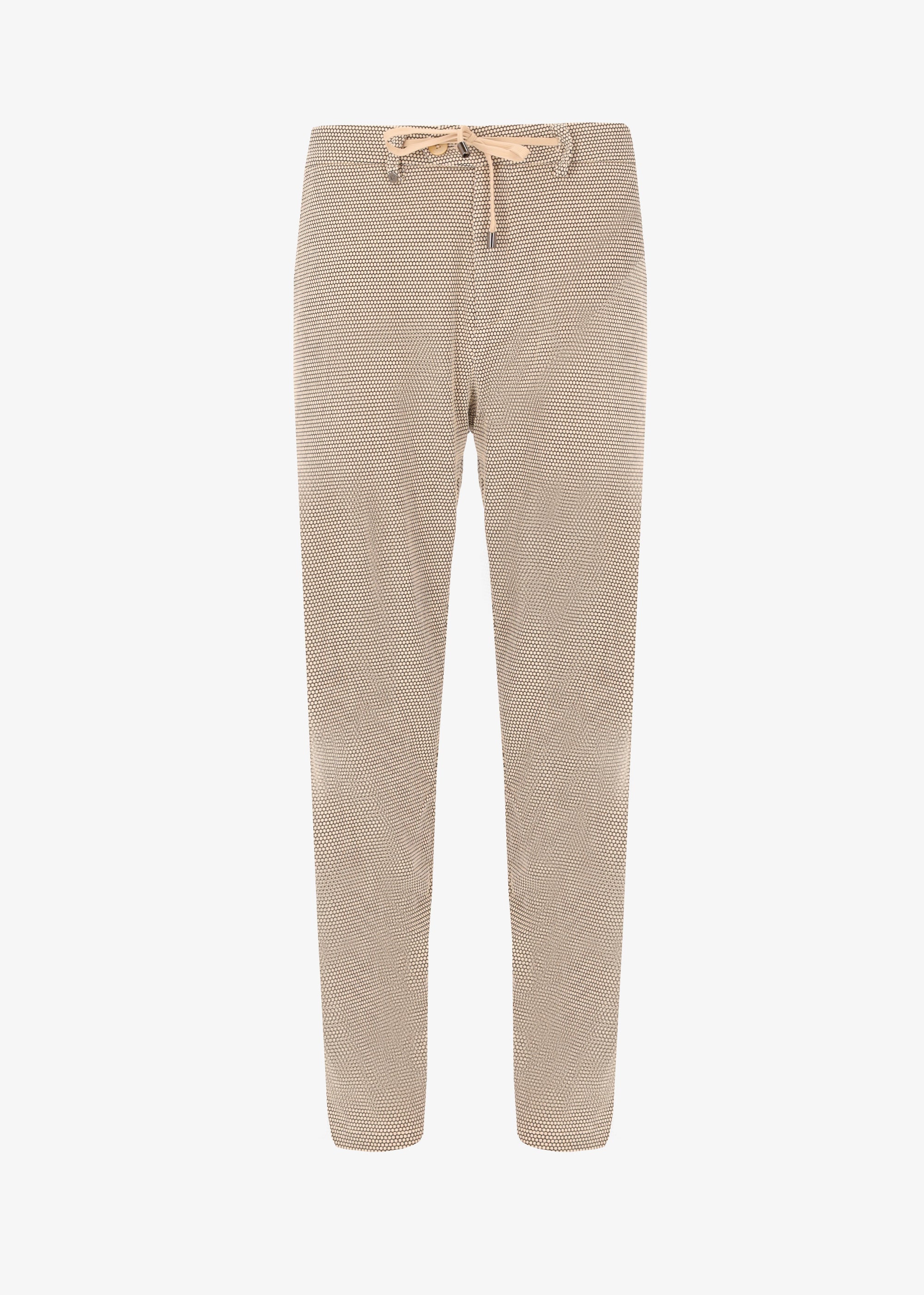 32" Pantalone Clay in Tessuto Stretch a Punti in Rilievo