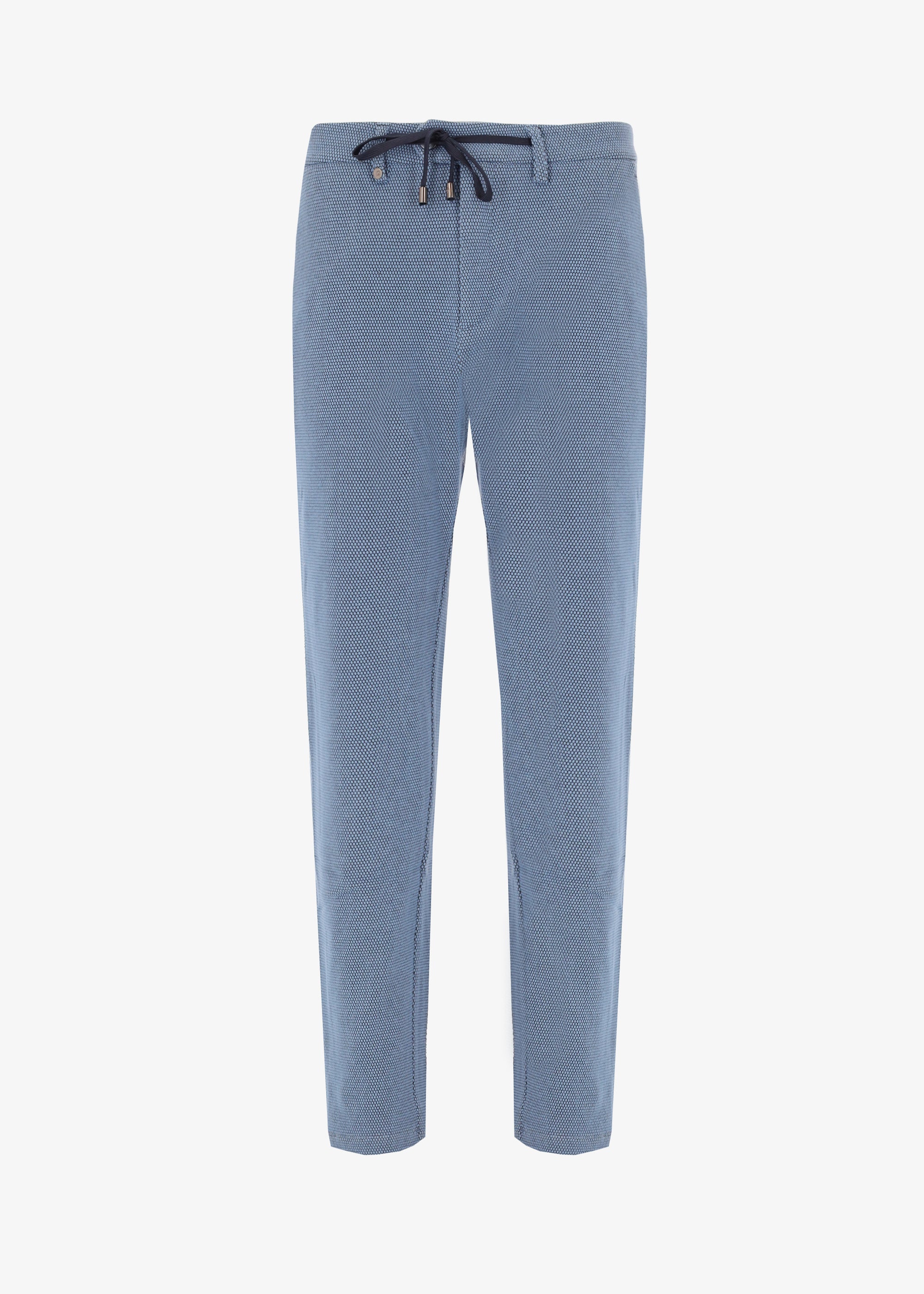 32" Pantalone Clay in Tessuto Stretch a Punti in Rilievo