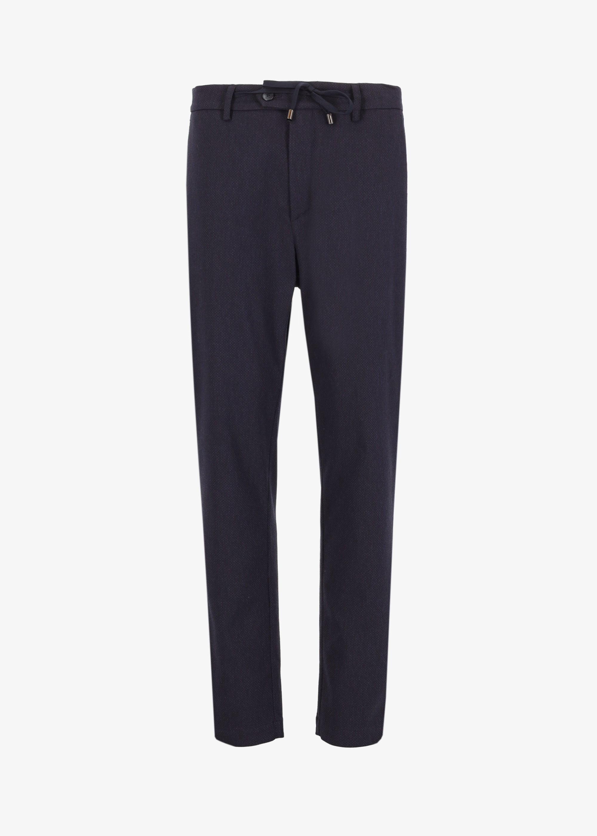 32" Pantalone Saul in Tessuto Stretch a Mini Punti in Rilievo