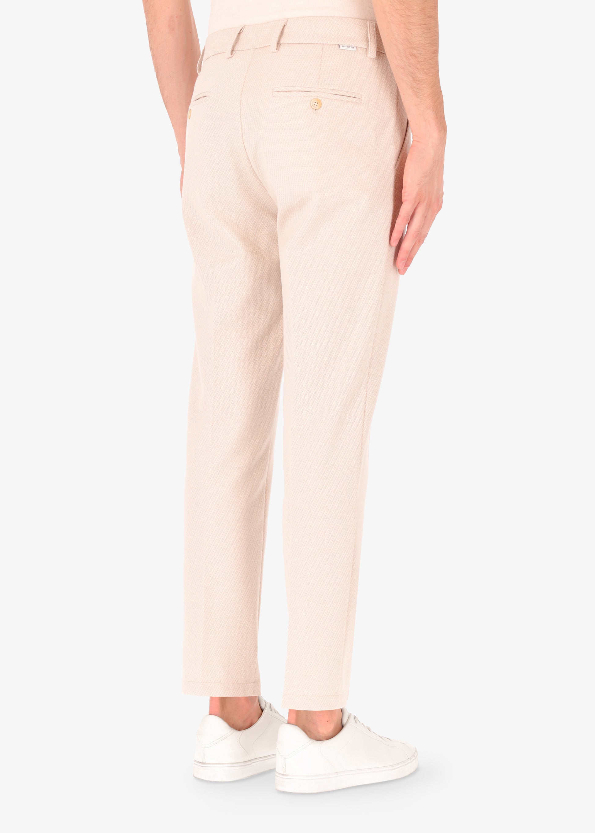 32" Pantalone Lajatico in Jersey con Trama a Micro Disegno