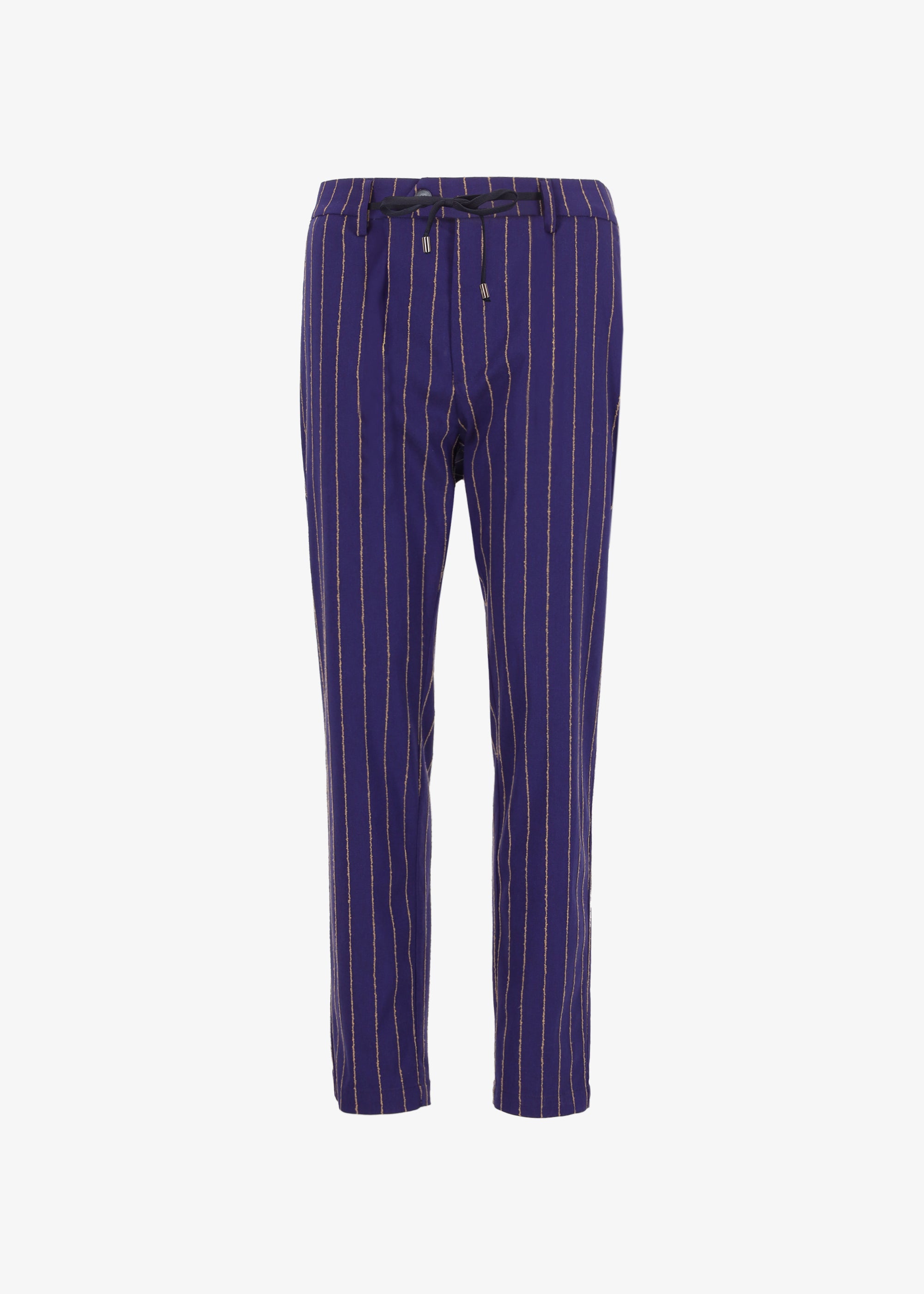 32" York Stretch Fabric with Raised Pinstripe Texture Trousers Paco