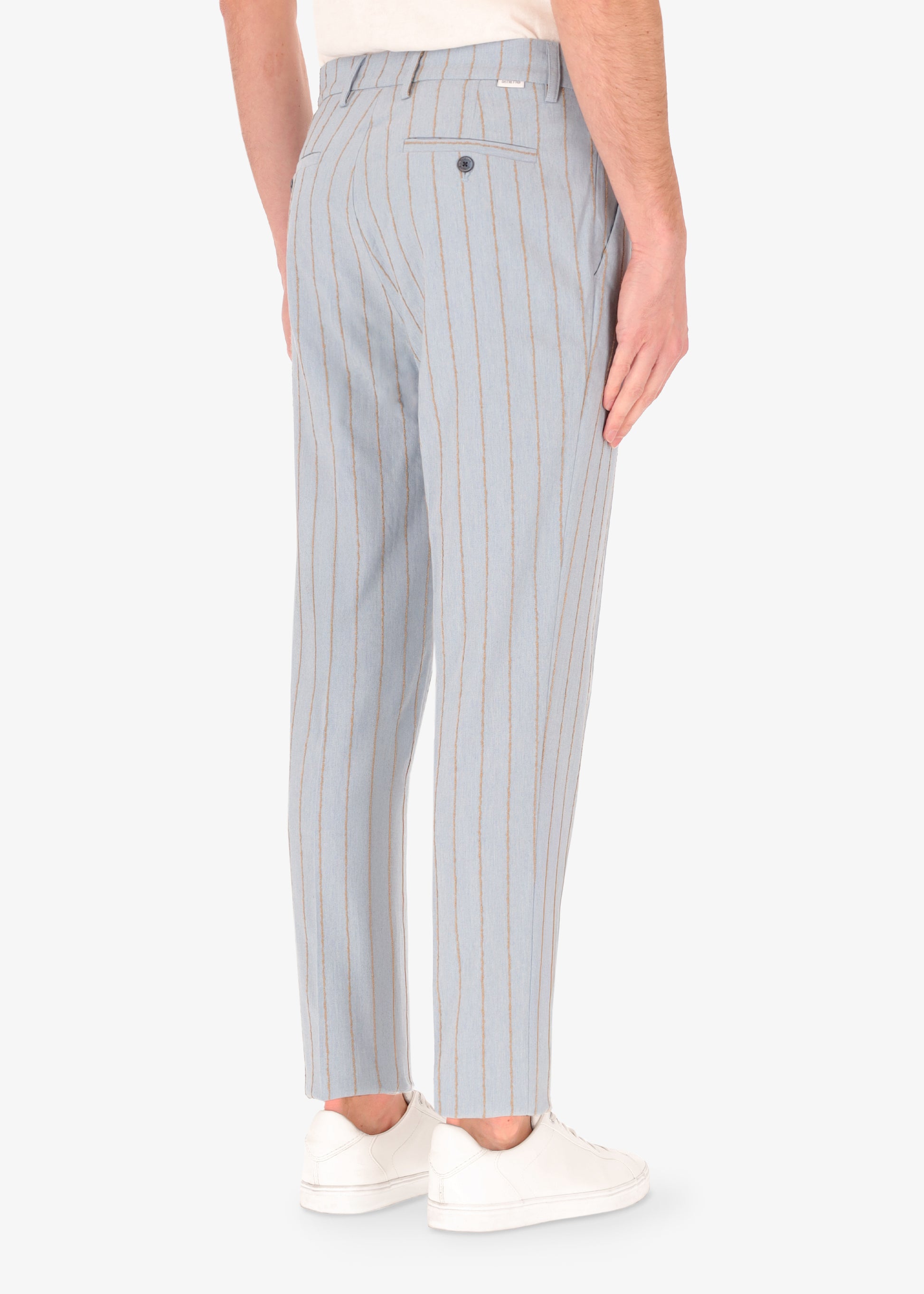 32" Hose Paco aus Stretch-Gewebe mit Erhöhtem Nadelstreifen-Muster