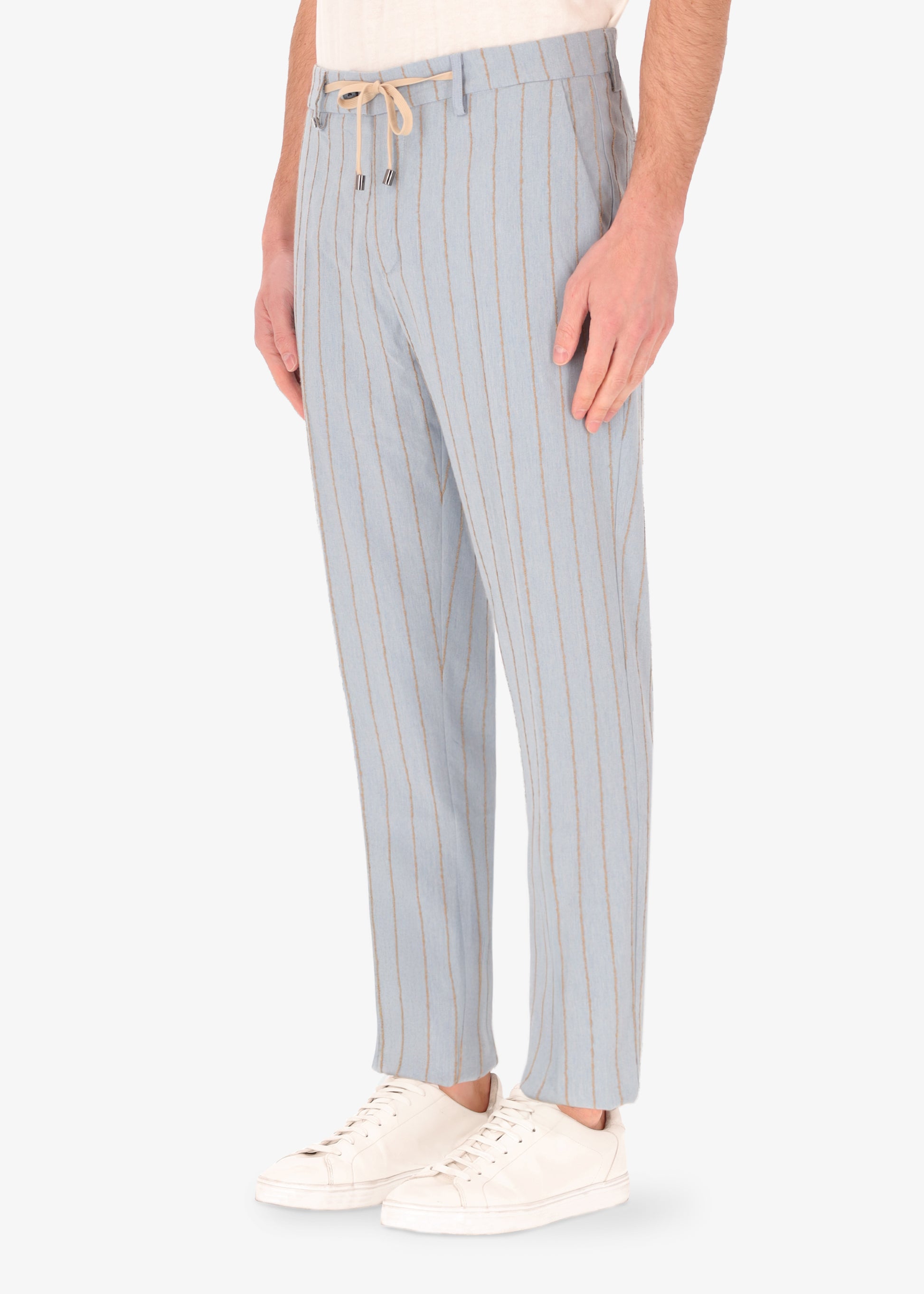 32" Hose Paco aus Stretch-Gewebe mit Erhöhtem Nadelstreifen-Muster