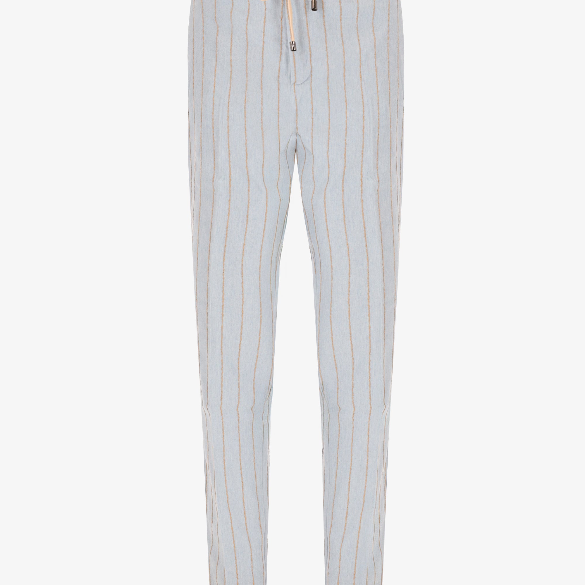34" York Stretch Fabric with Raised Pinstripe Texture Trousers Paco