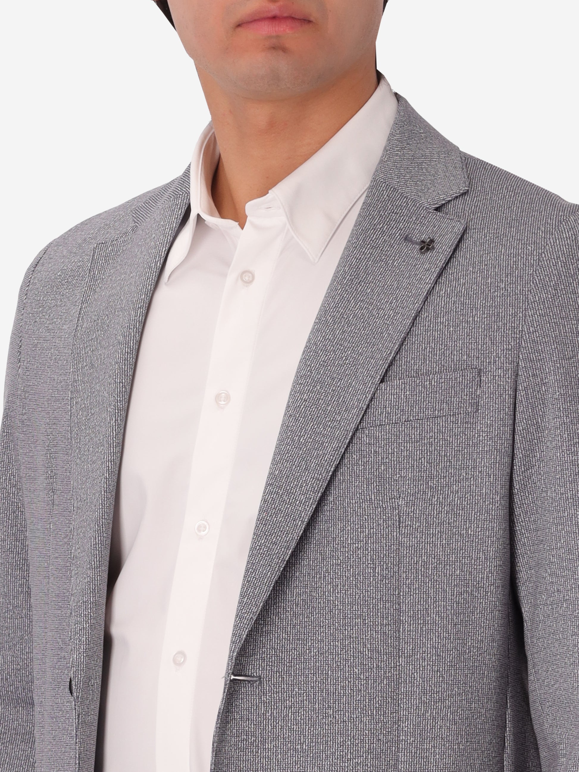 Jacket Prezzemolo In Technical Jersey Gauze Texture Print Fabric