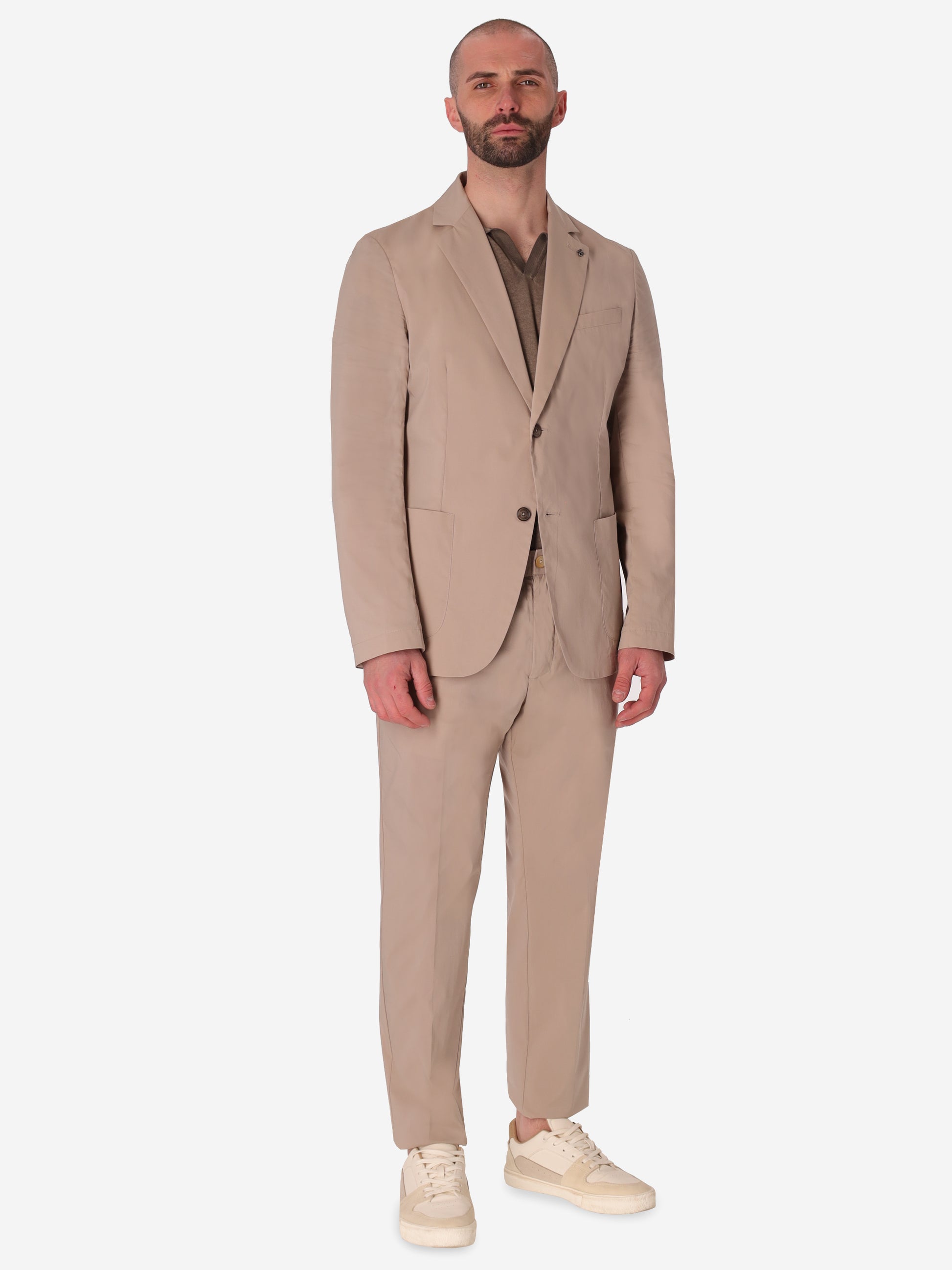 Giacca Grano In Tessuto Misto Cotone Nylon Ultraleggero