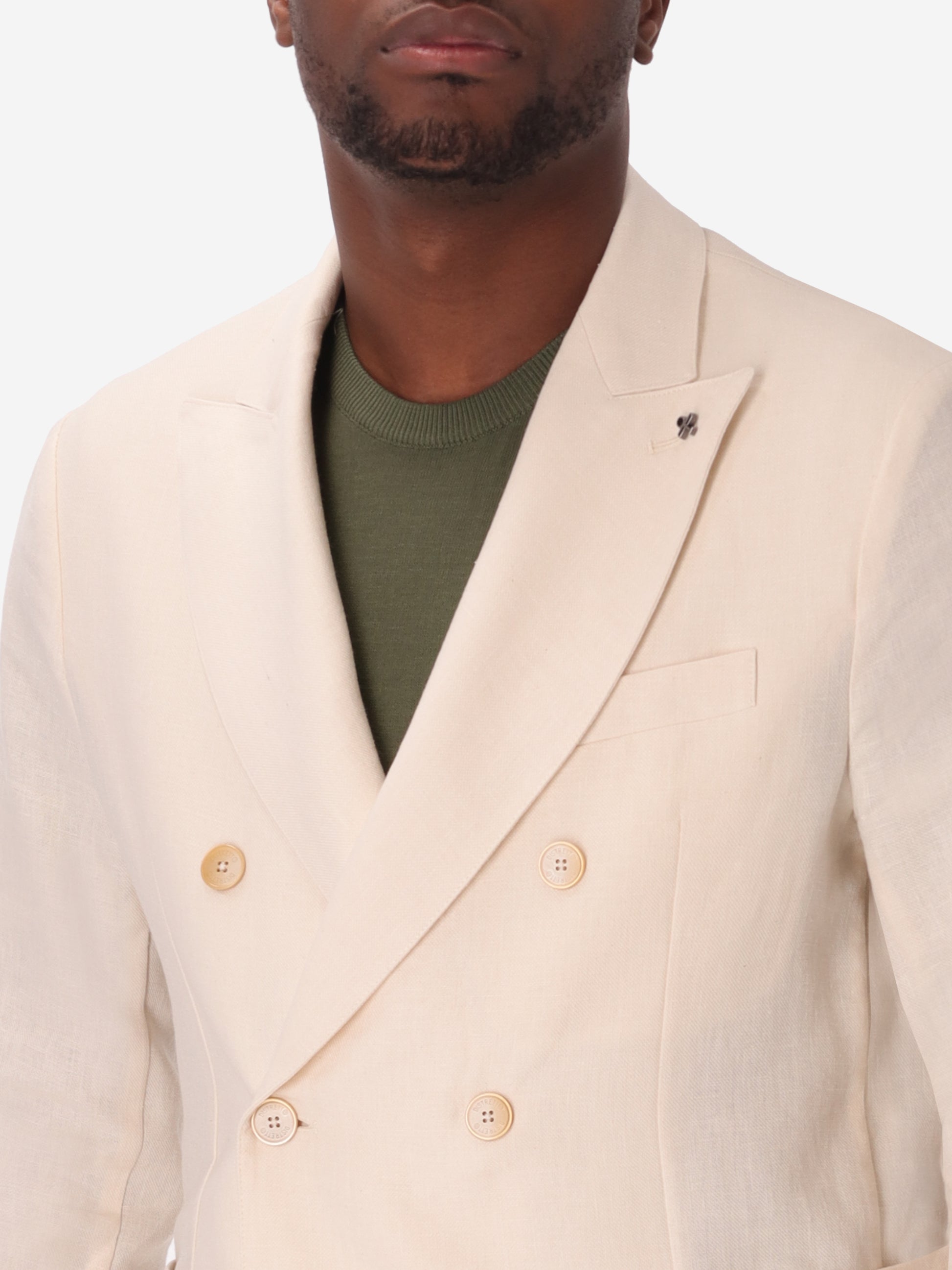 Double-Breasted Jacket Certo In Soft-Touch Linen Blend Fabric