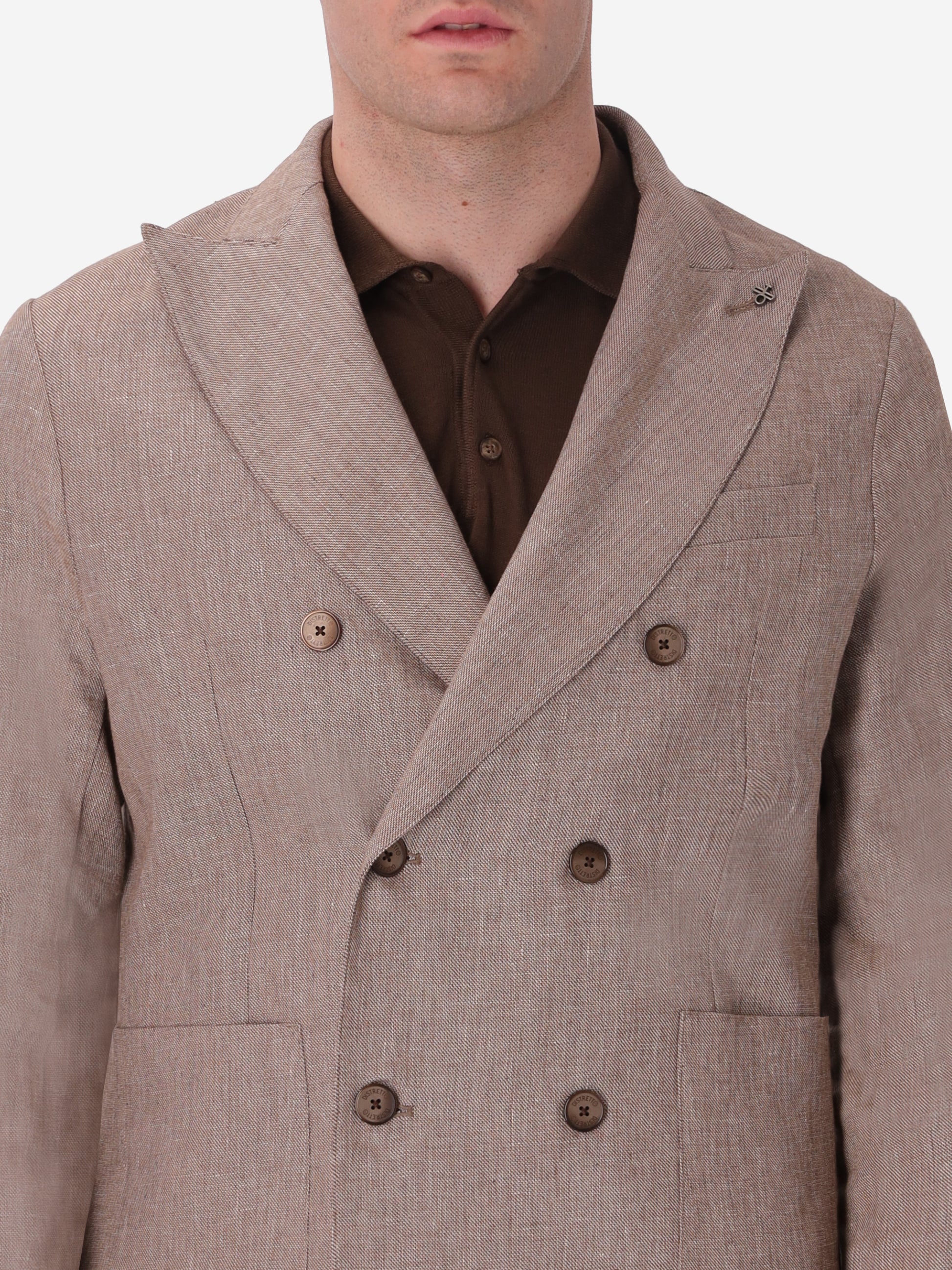Double-Breasted Jacket Certo In Soft-Touch Linen Blend Fabric