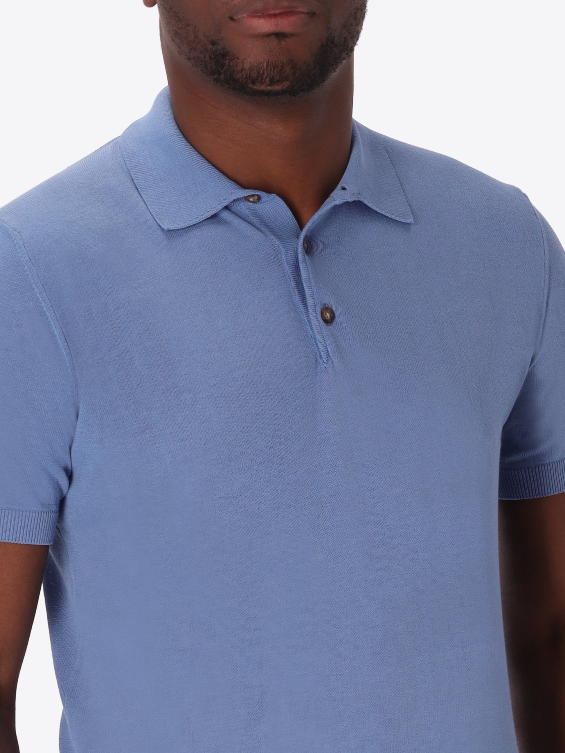 Polo Carrara In Garment-Dyed Cotton Crepe Yarn