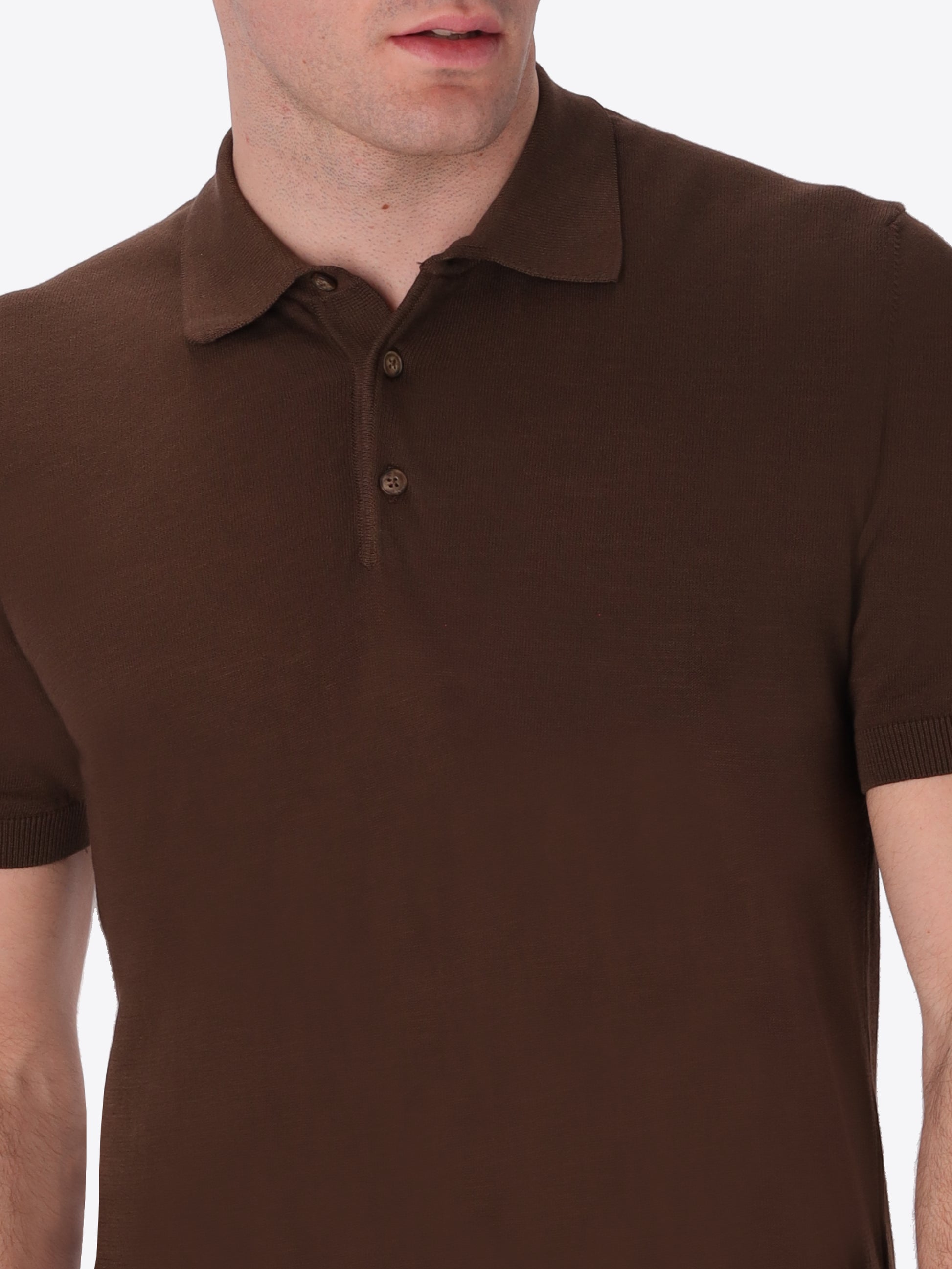 Polo Carrara In Garment-Dyed Cotton Crepe Yarn