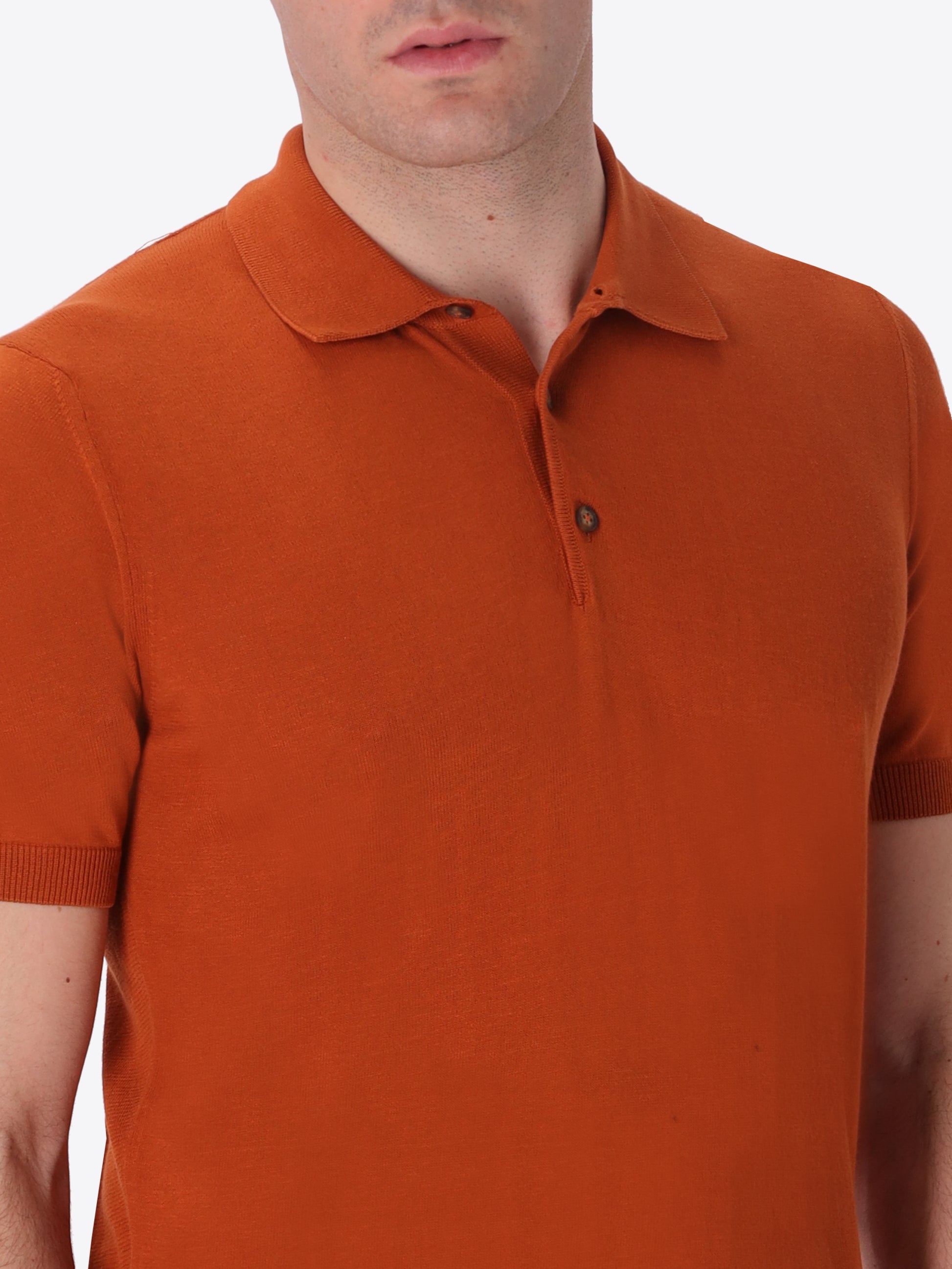 Polo Carrara In Garment-Dyed Cotton Crepe Yarn