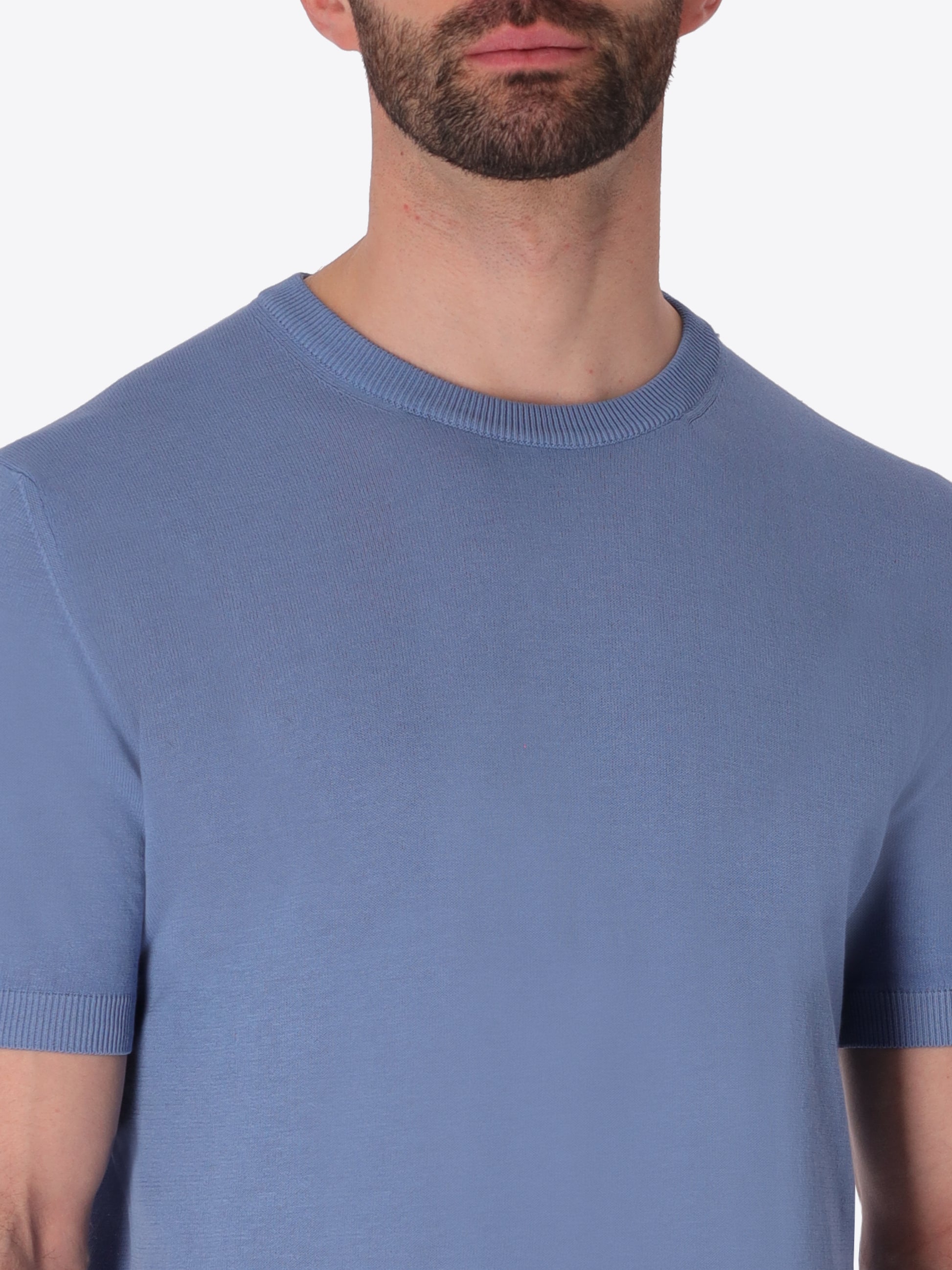 T-Shirt Carrara In Garment-Dyed Cotton Crepe Yarn