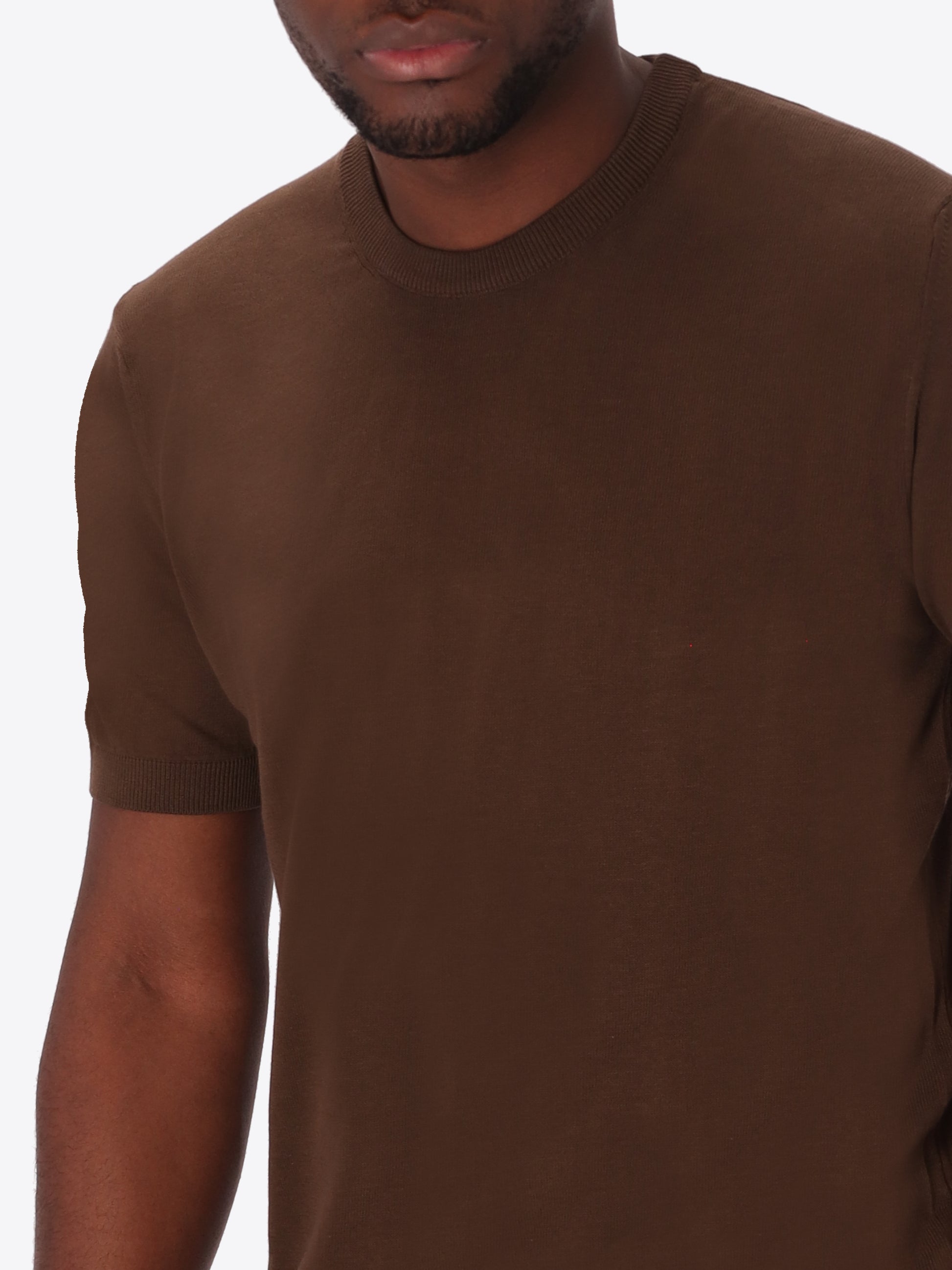 T-Shirt Carrara In Garment-Dyed Cotton Crepe Yarn