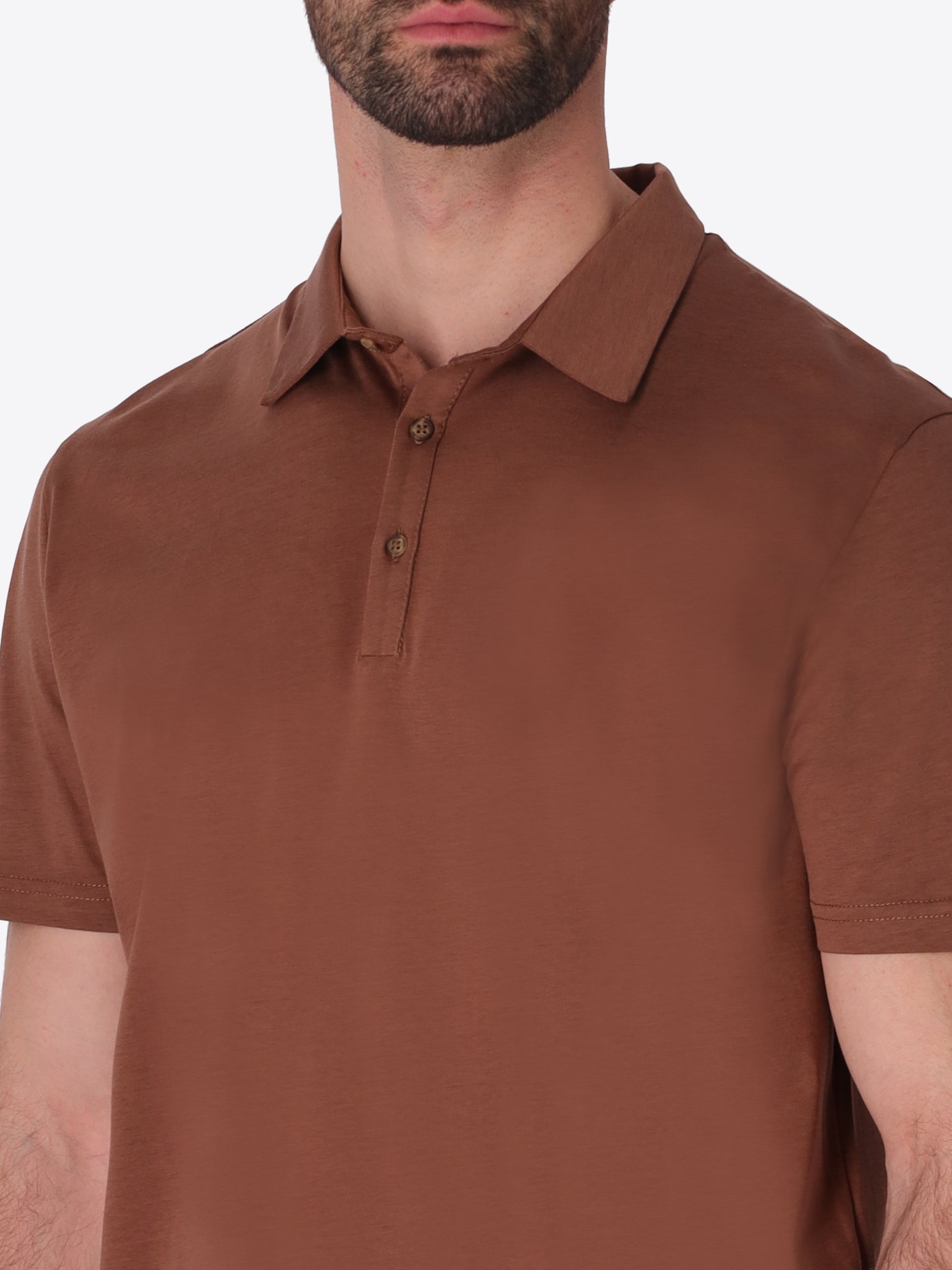 Polo Menta In Fresh-Hand Cotton-Modal Fabric