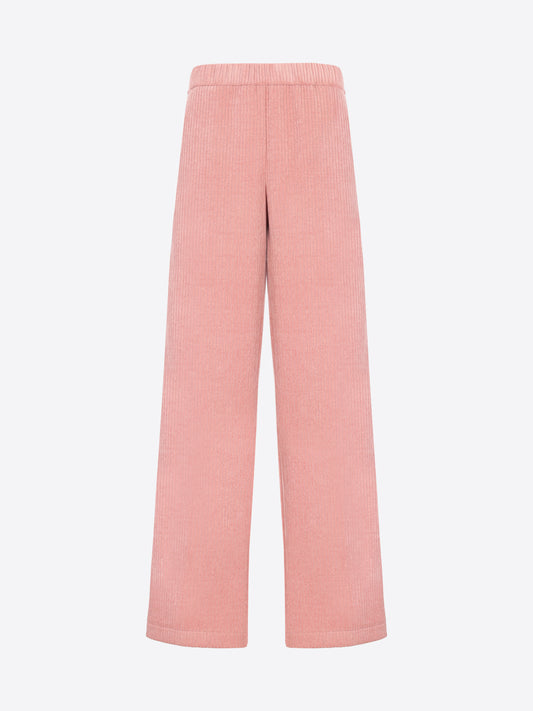 Distretto12 Torino Pink 500-Wale Corduroy Elasticated Trousers - Woman - Product Still Life