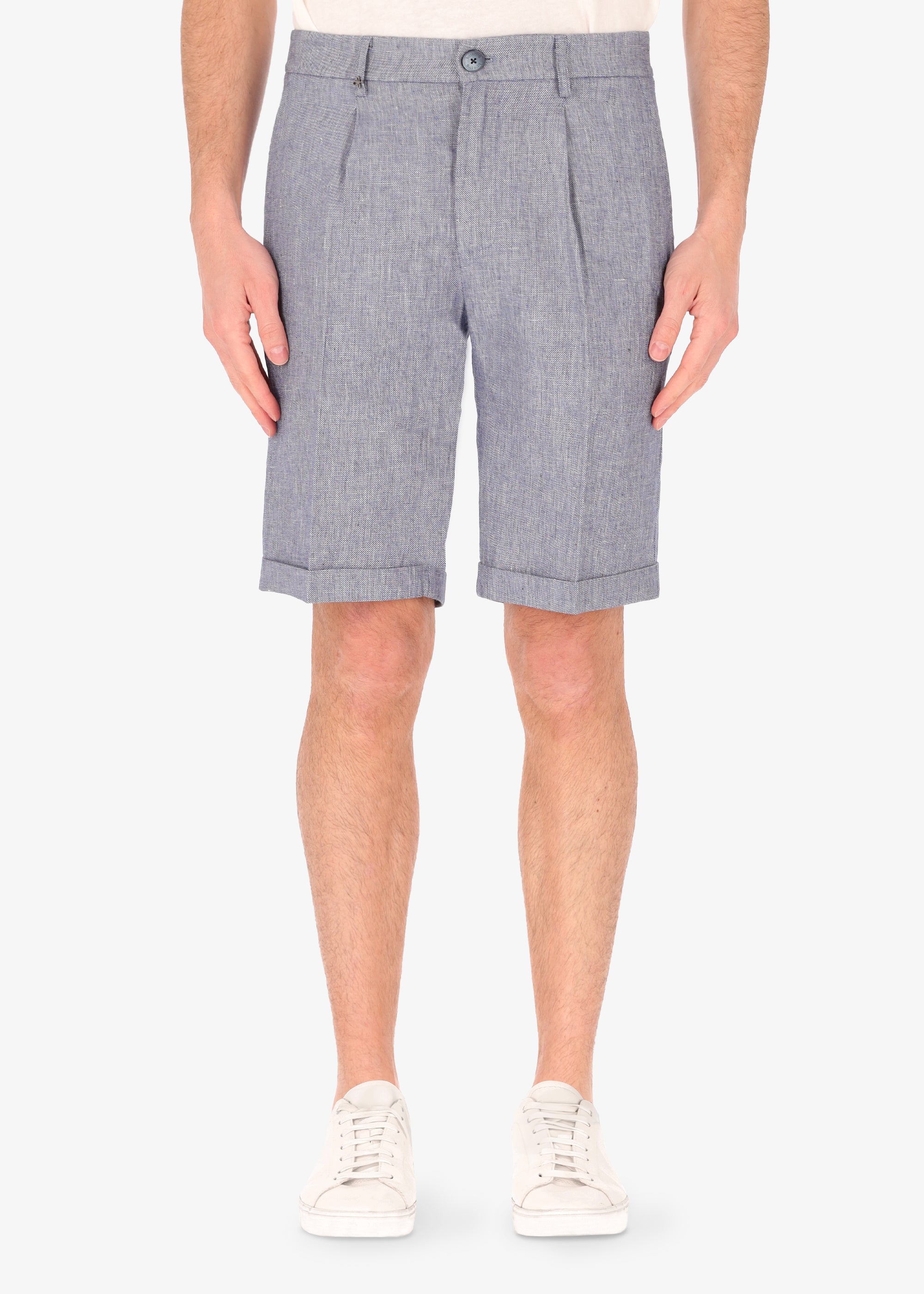 Bermuda Certo in Linen Blend Fabric