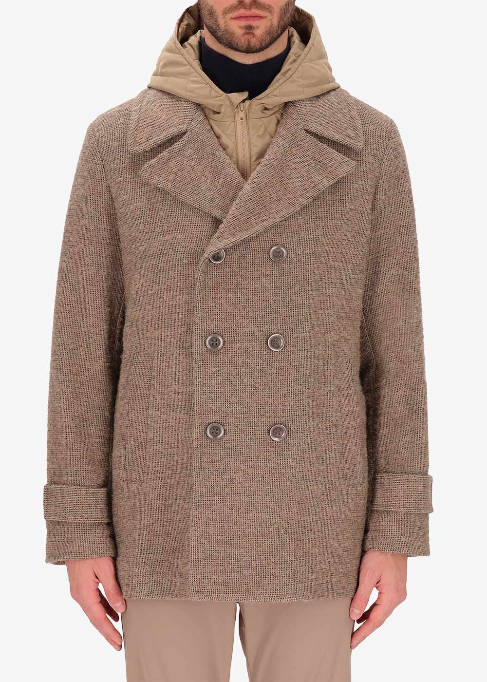 ﻿Bicerin Peacoat aus Bouclé-Wolle - Capsule Eco Design Wool Blend12