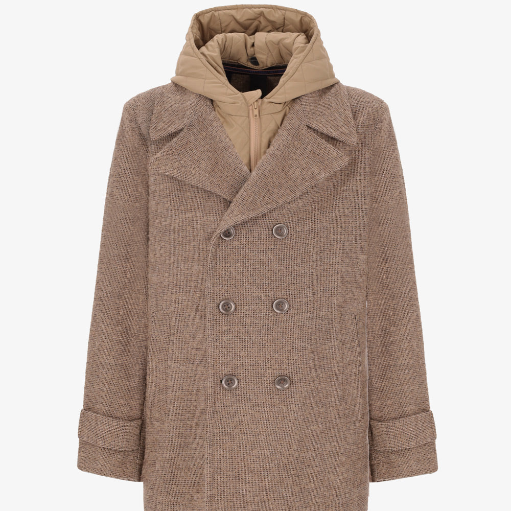 ﻿Bicerin Peacoat aus Bouclé-Wolle - Capsule Eco Design Wool Blend12