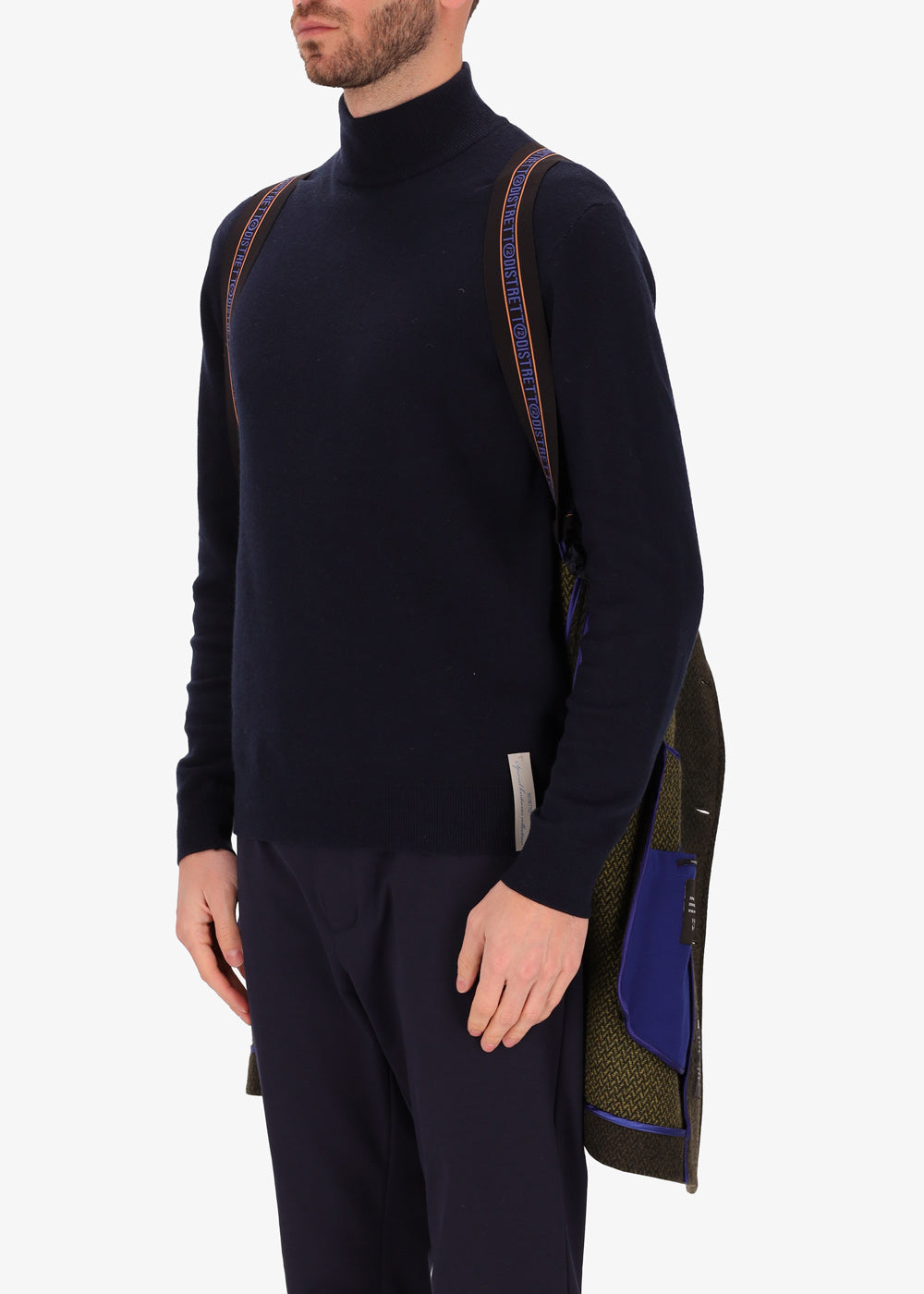 Bicolour Micro Lisca Peacoat Camillo - Capsule Eco Design Wool Blend12