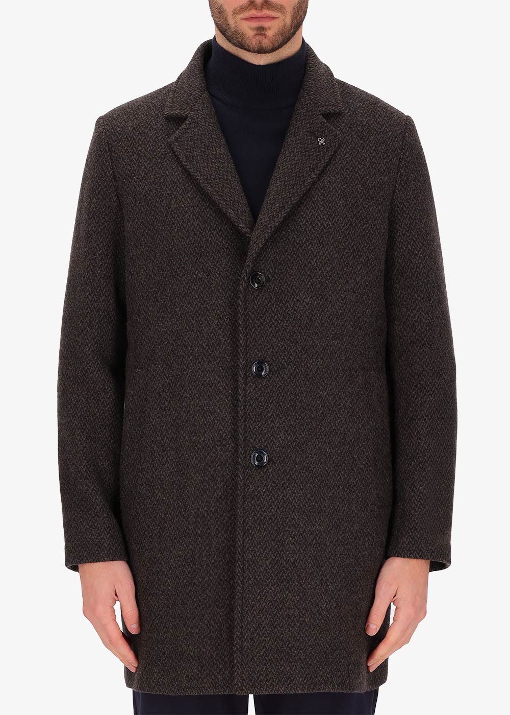Cappotto Camillo in Lana Bicolore Micro Lisca - Capsule Eco Design Wool Blend12
