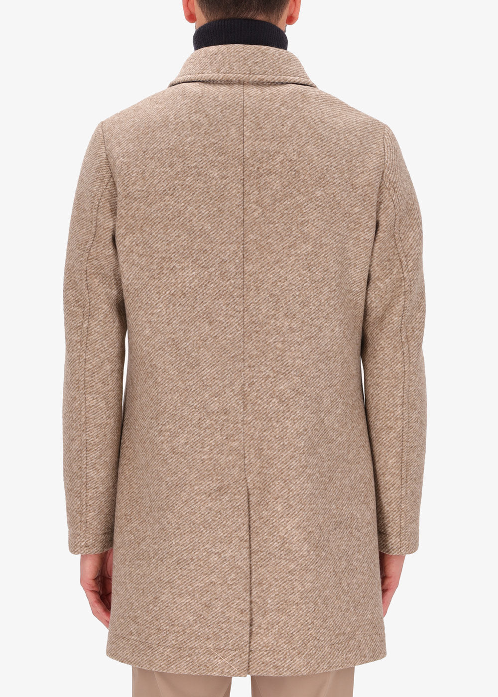 Trenchcoat Naum aus gekochter Wolle