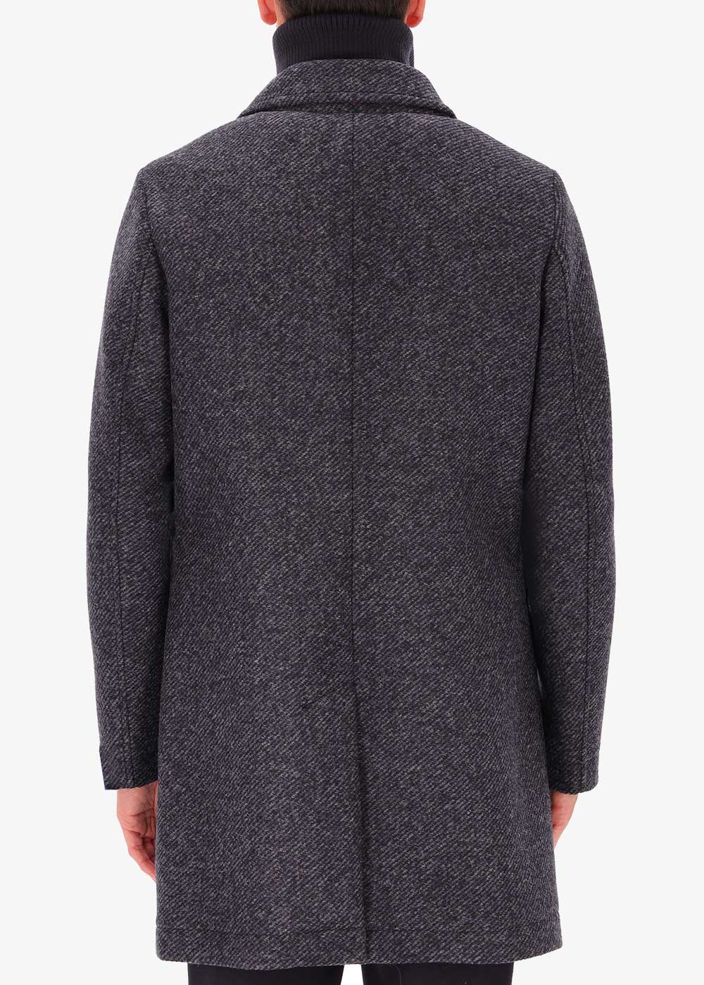 Trenchcoat Naum aus gekochter Wolle