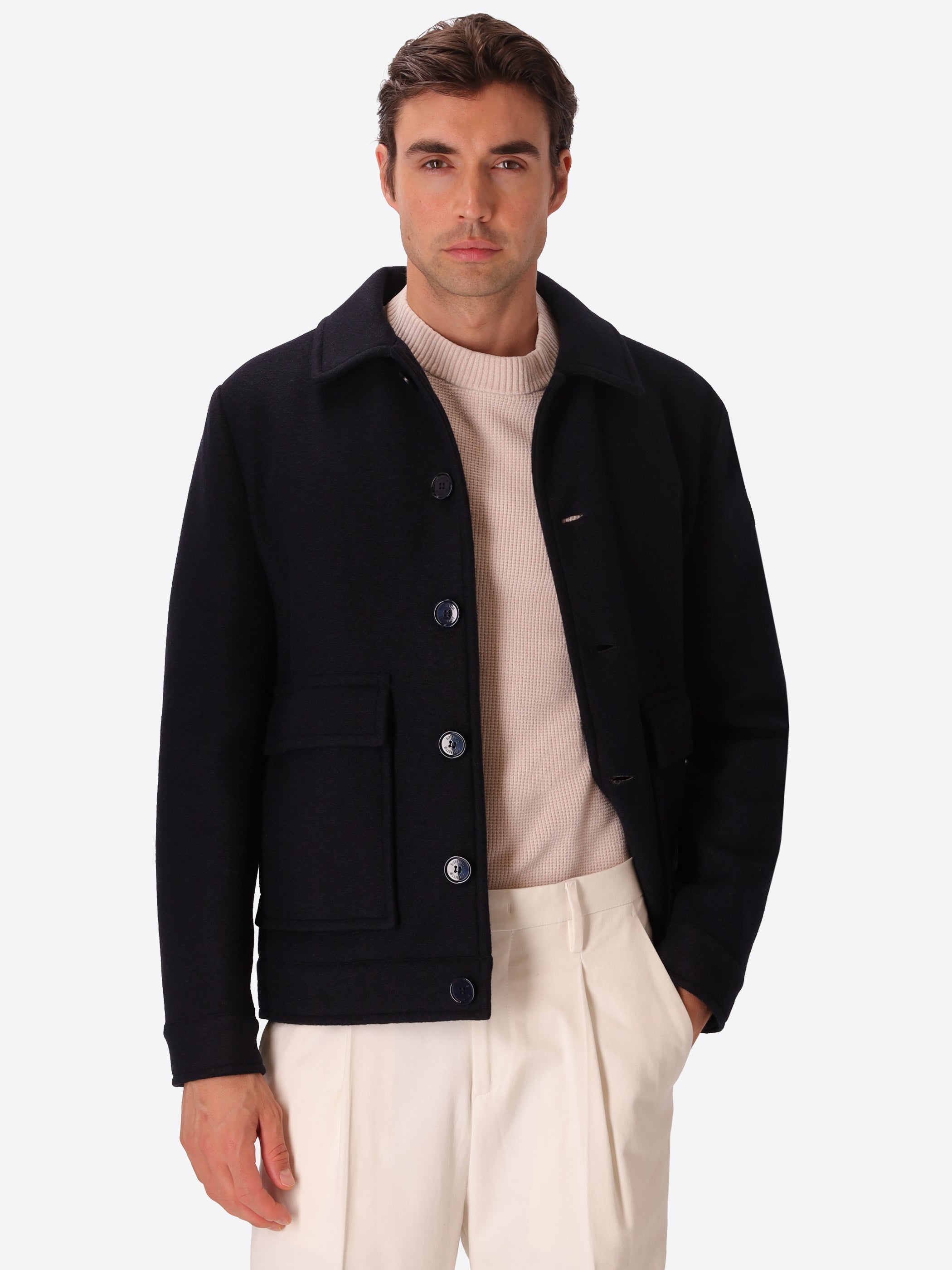Boiled-Wool Aviator Jacket Carlos