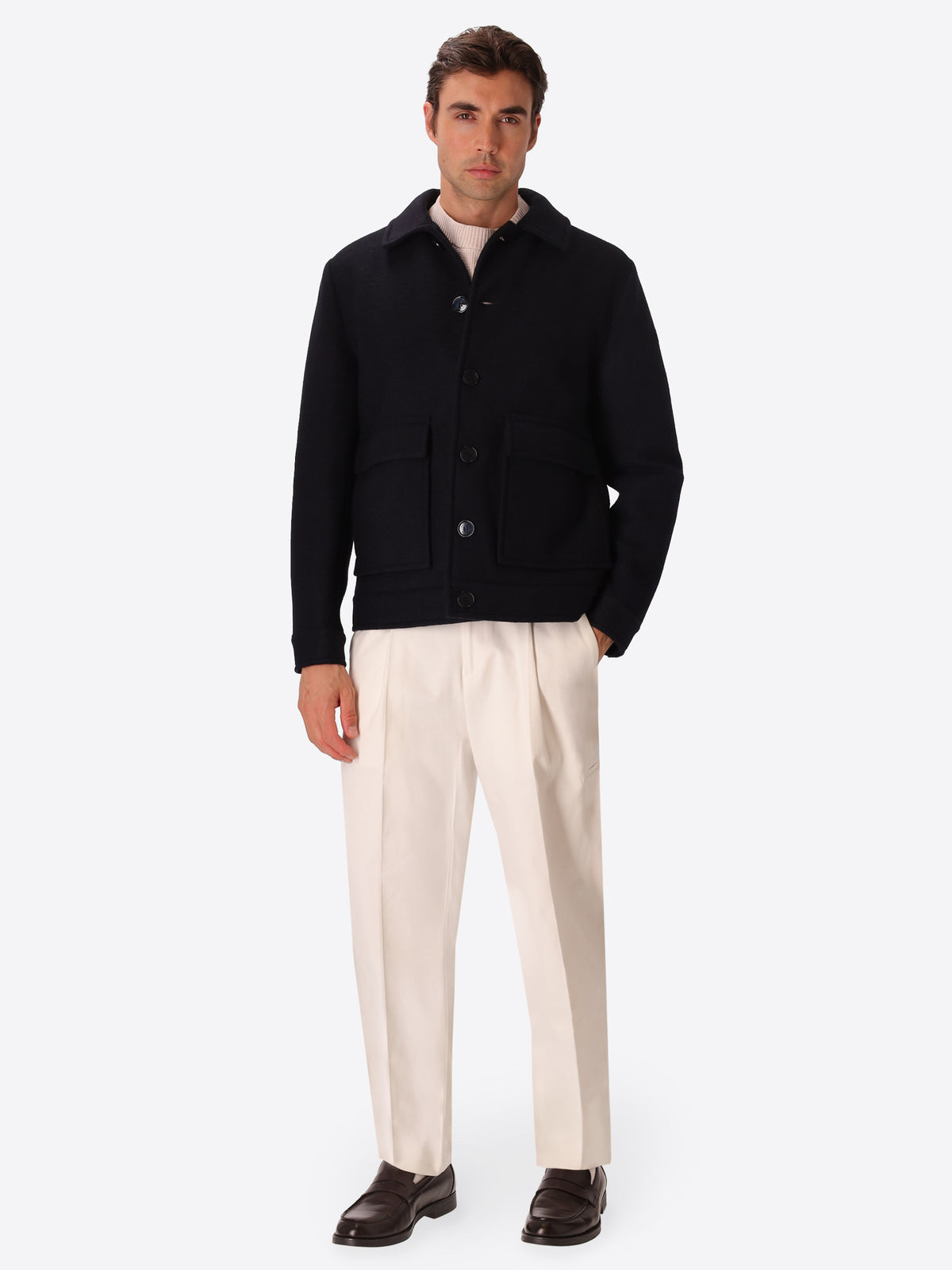 Boiled-Wool Aviator Jacket Carlos