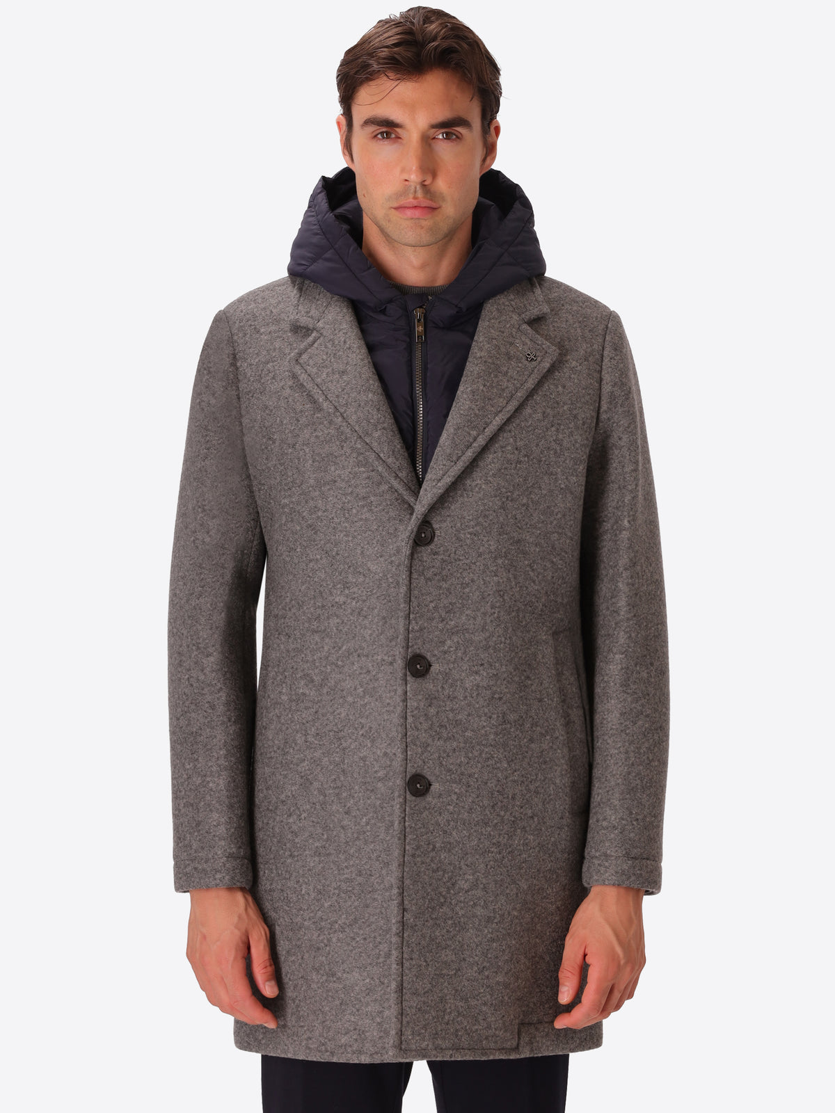 Cappotto Carlos in Lana Cotta con Pettorina Staccabile