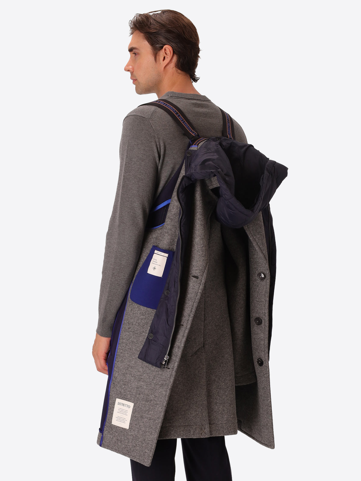 Cappotto Carlos in Lana Cotta con Pettorina Staccabile