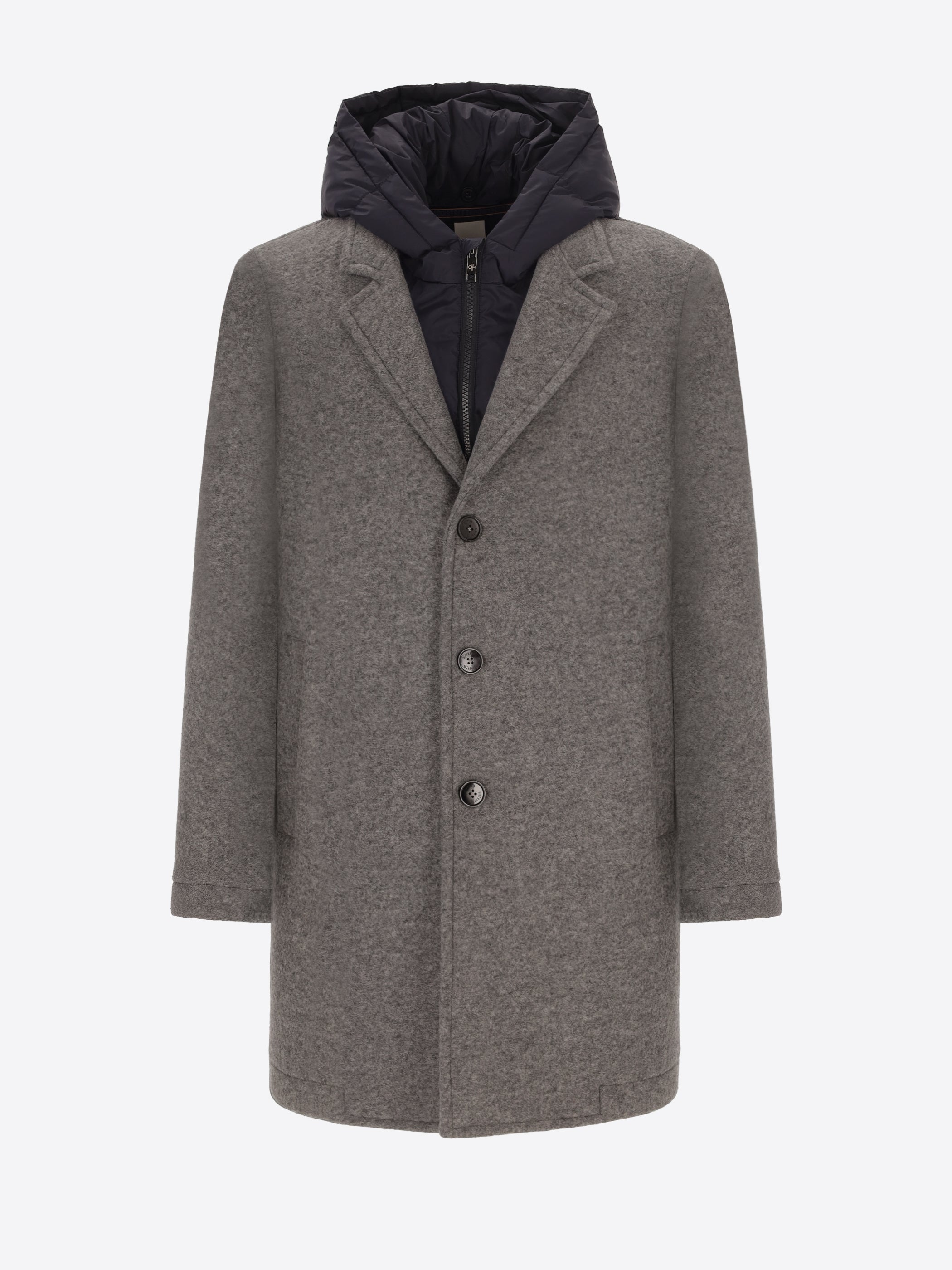 Cappotto Carlos in Lana Cotta con Pettorina Staccabile
