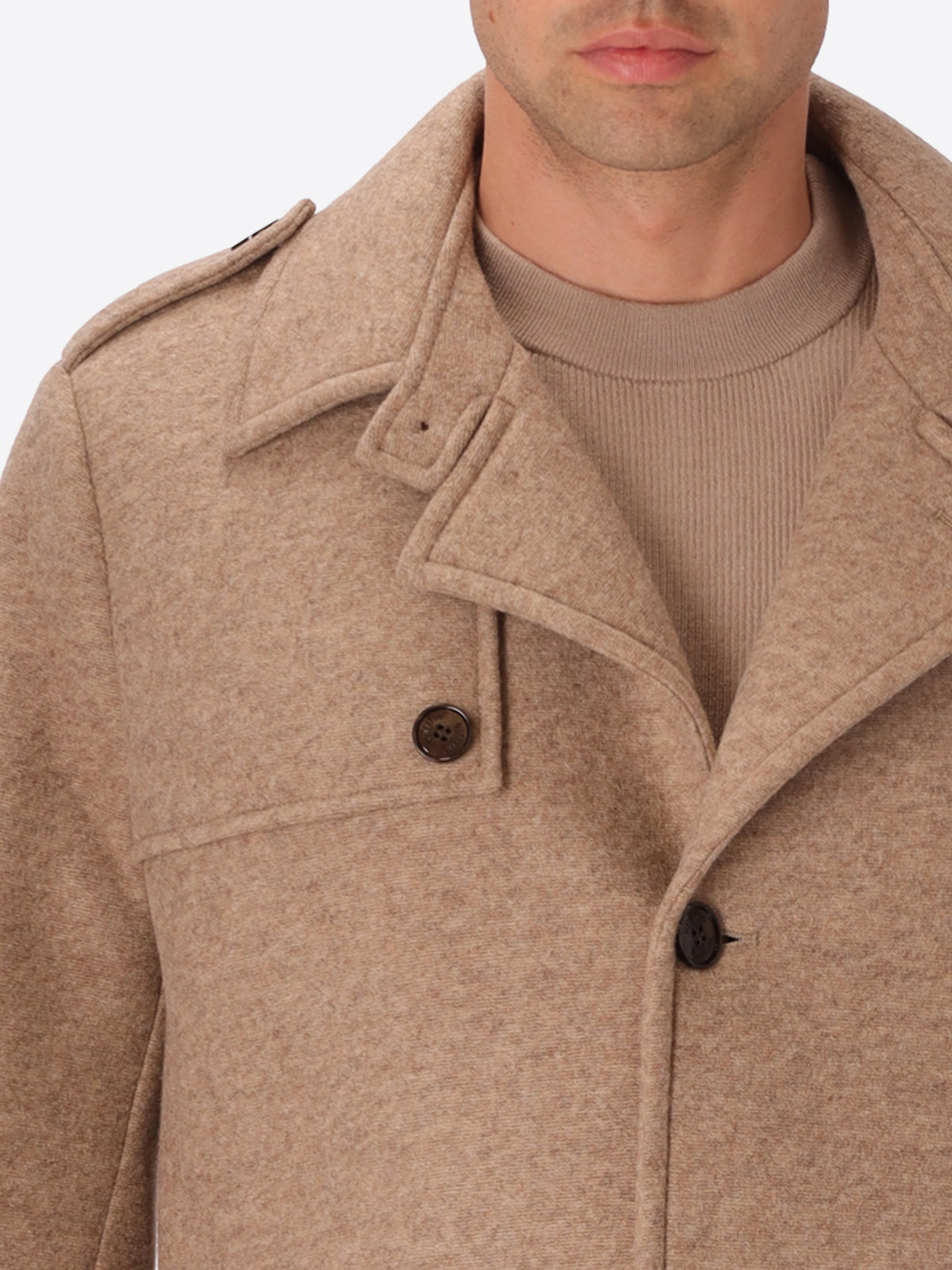 Trench Carlos in Lana Cotta