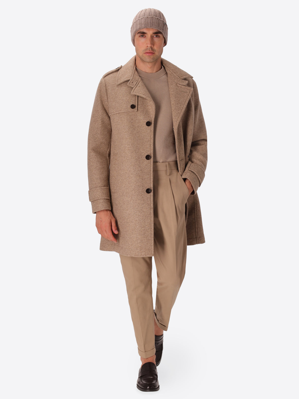 Trench Carlos in Lana Cotta