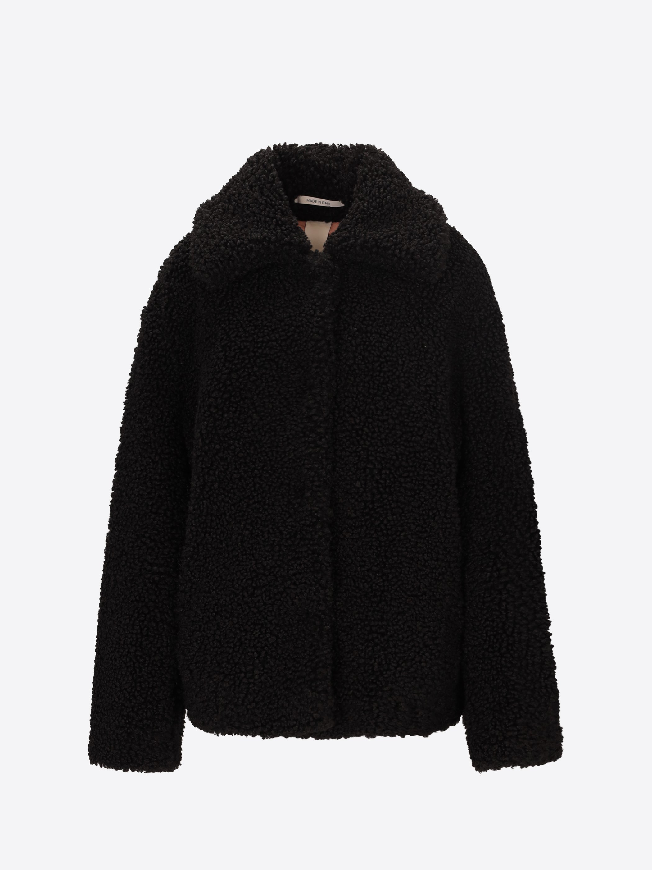 Distretto12 Bergenia Black Bouclé Caban Jacket - Woman - Product Still Life