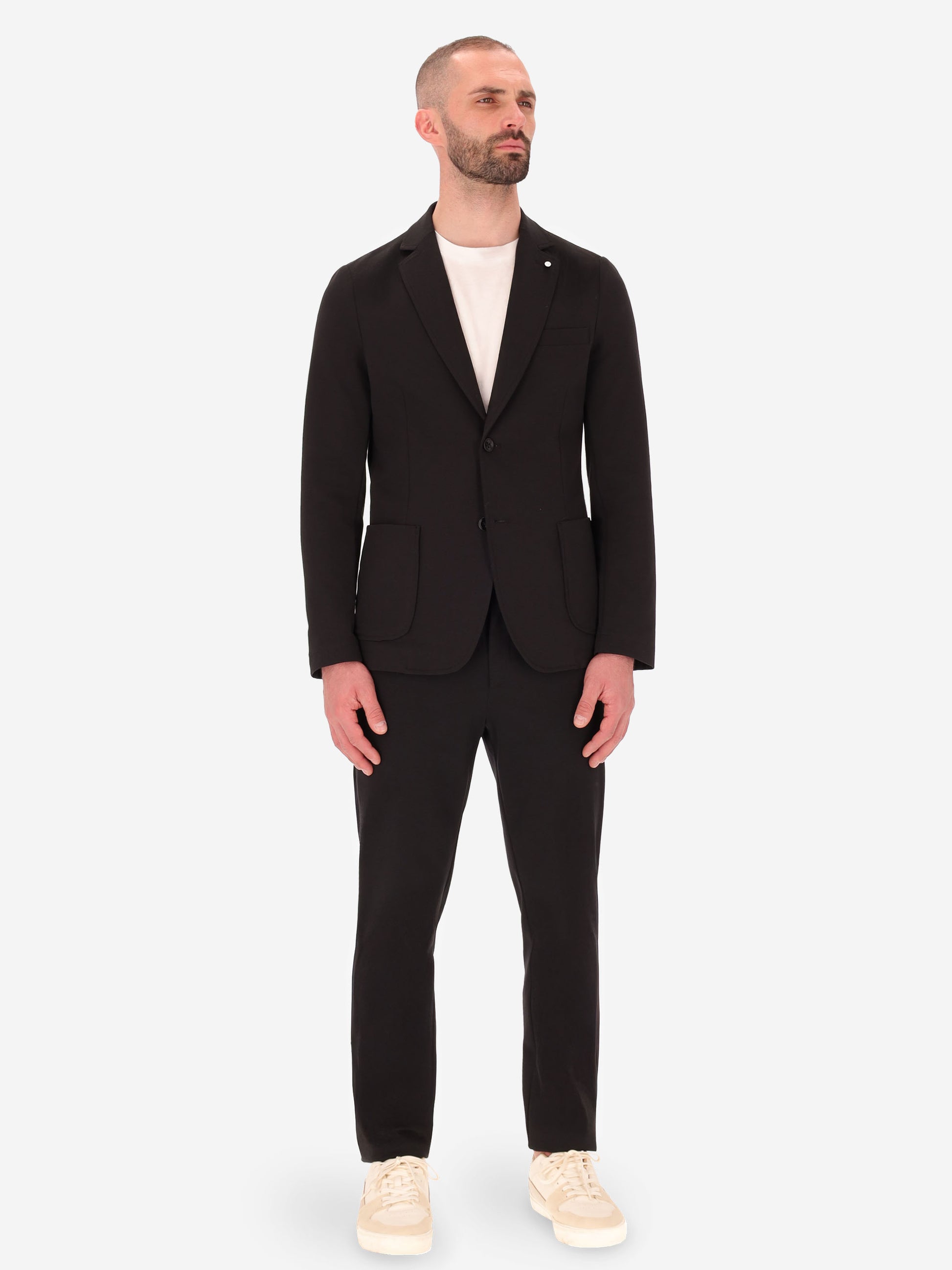 Technical Jacket in Punto Milano Fabric