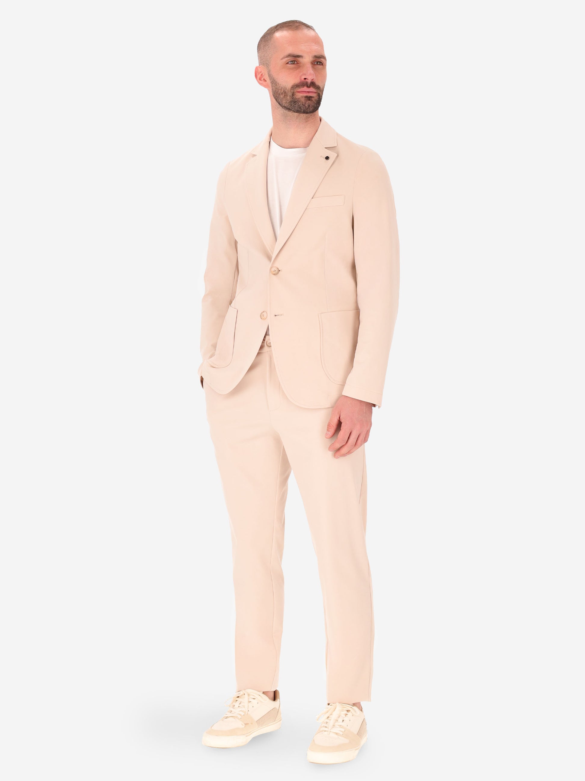 Technical Jacket in Punto Milano Fabric