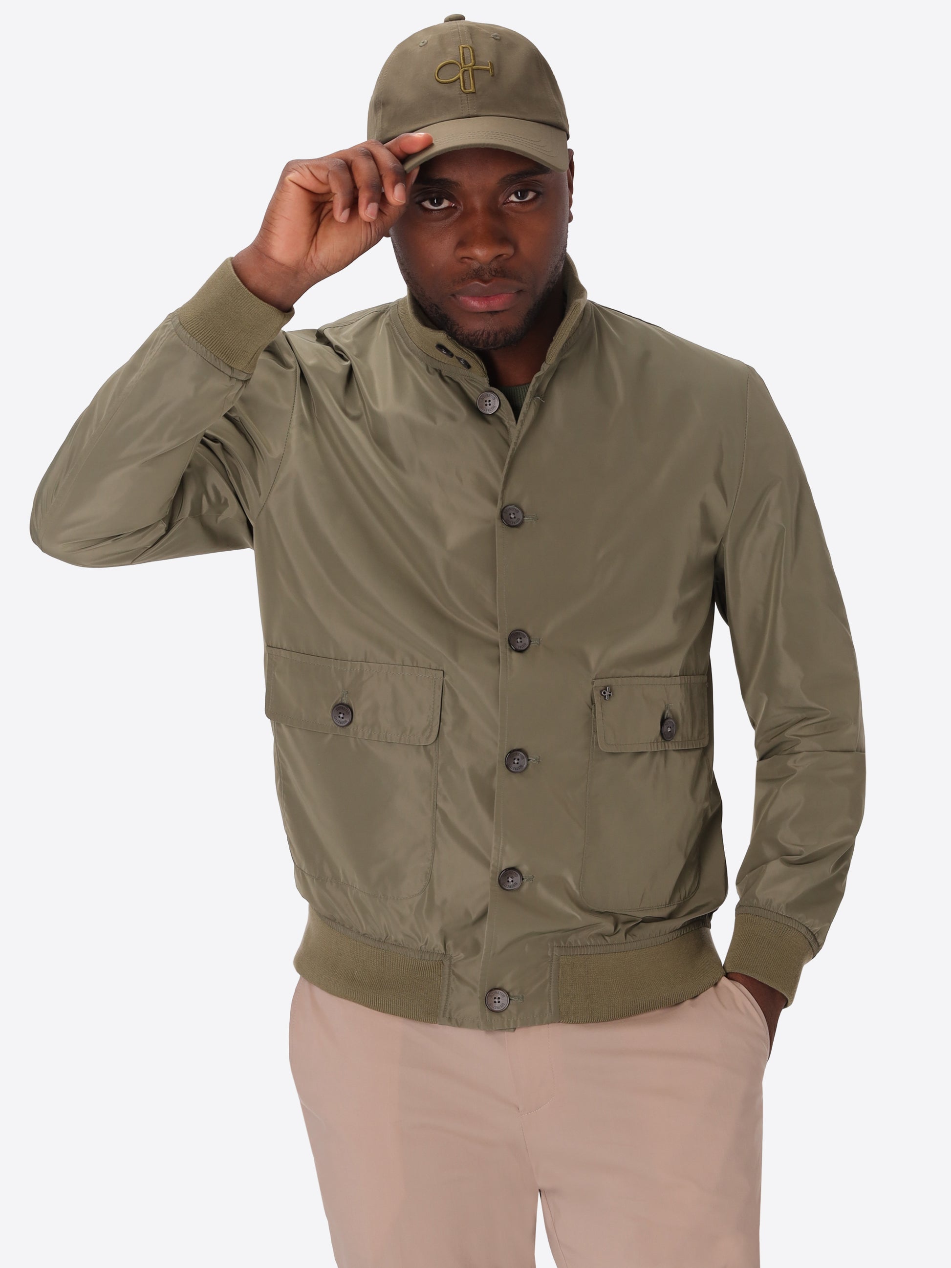 Cappellino Baseball Herit In Tessuto Tecnico Cotone Nylon Idrorepellente