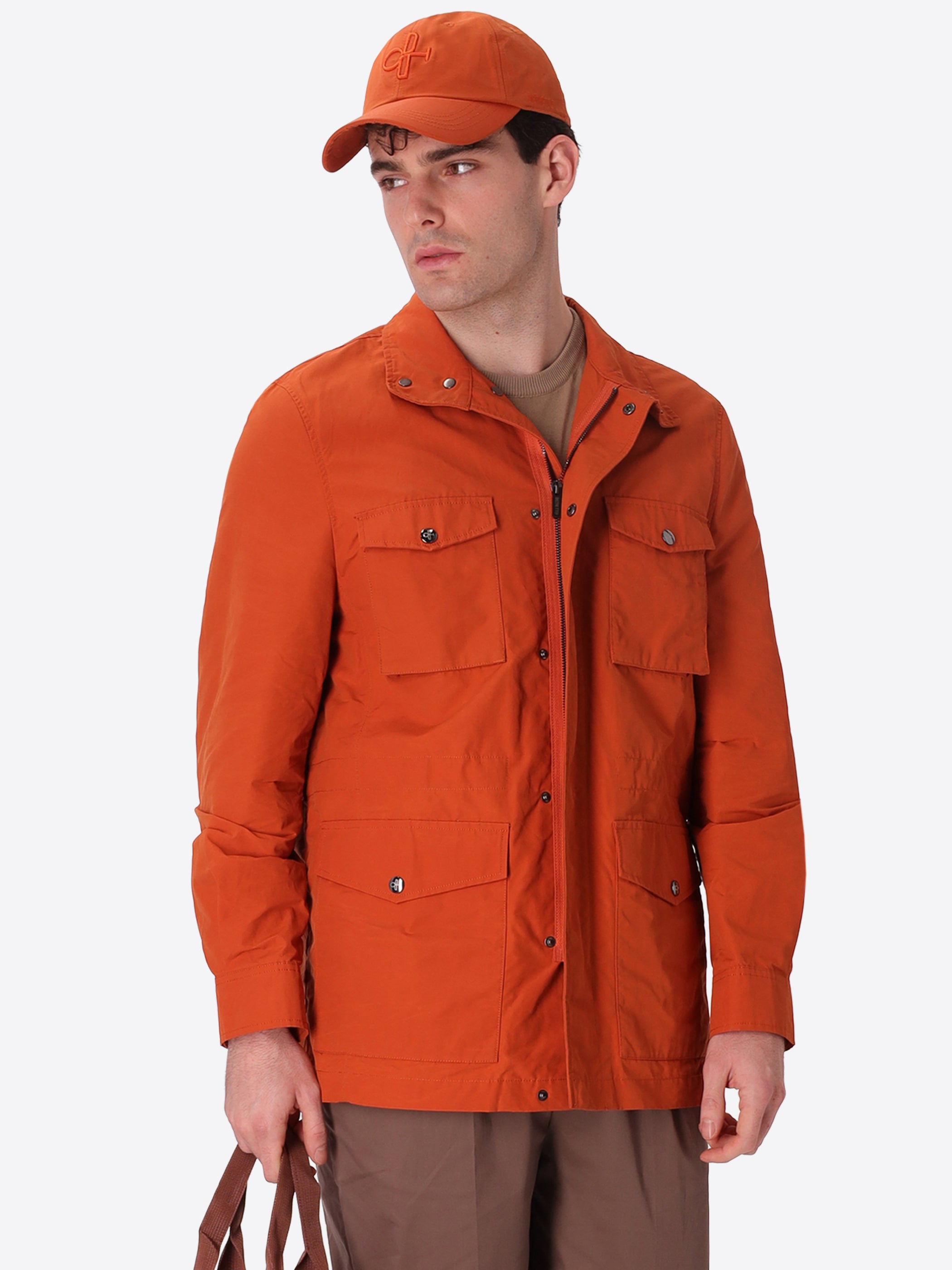 Cappellino Baseball Herit In Tessuto Tecnico Cotone Nylon Idrorepellente