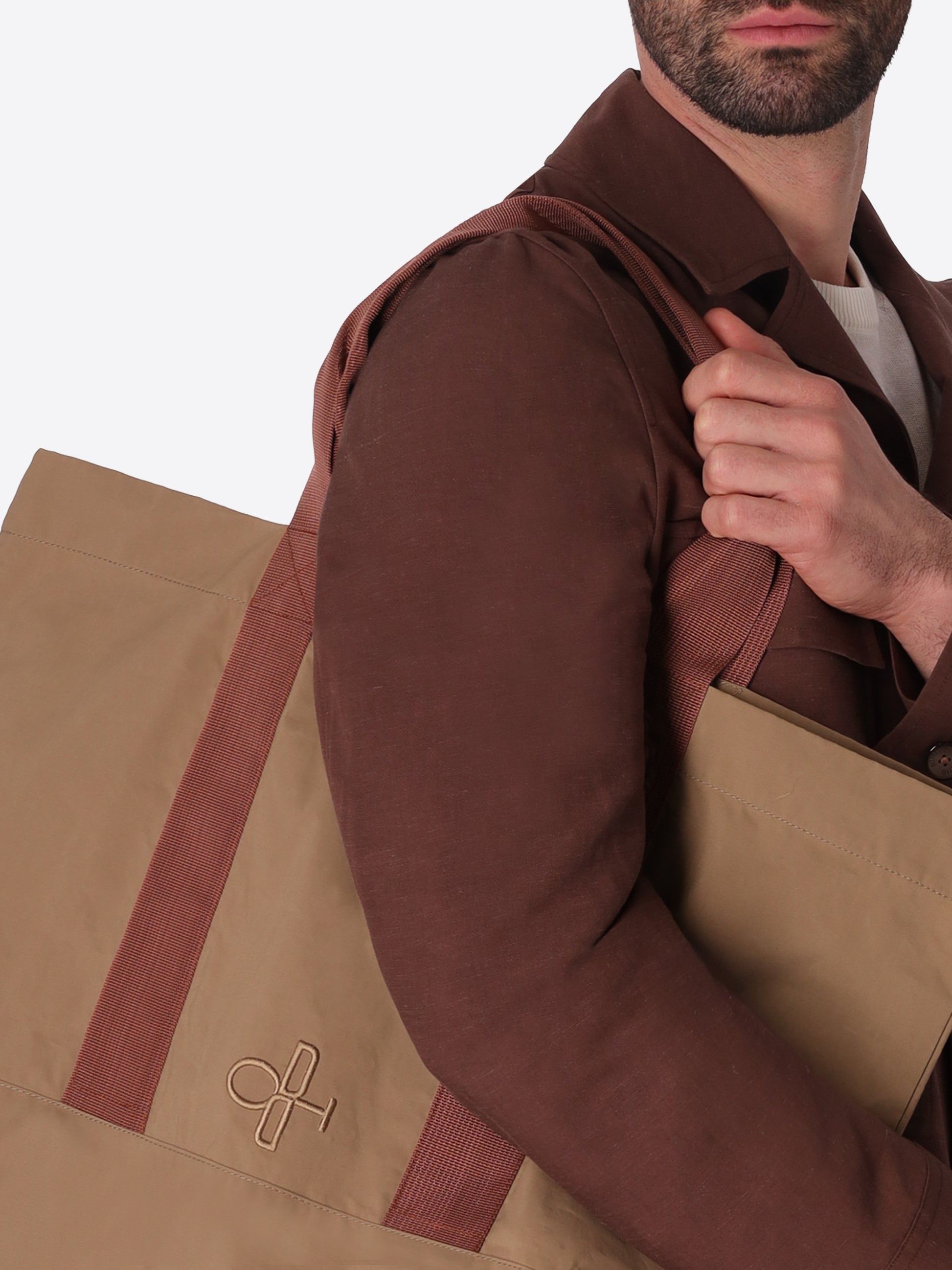 Borsa Herit In Tessuto Tecnico Cotone Nylon Idrorepellente