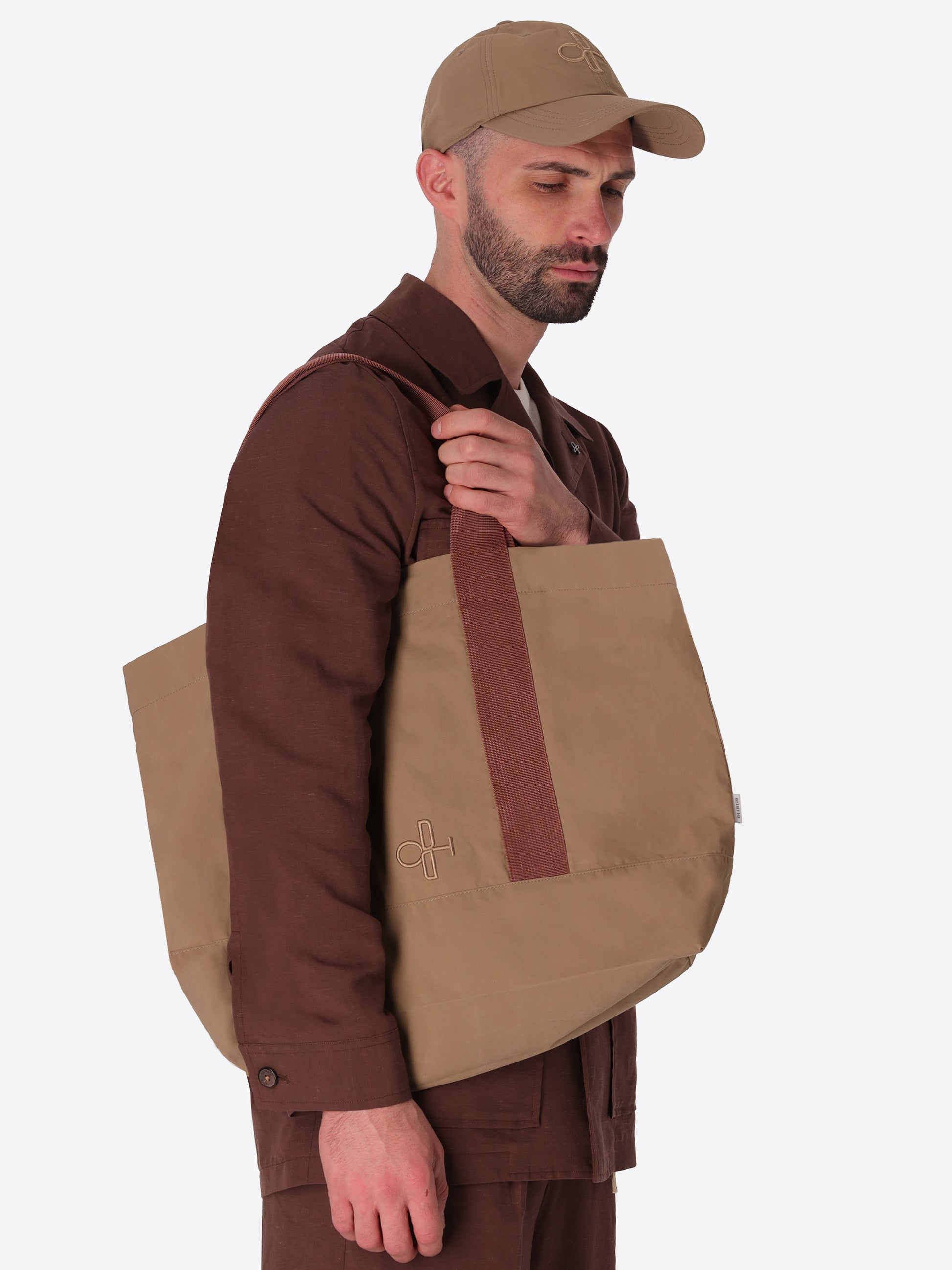 Borsa Herit In Tessuto Tecnico Cotone Nylon Idrorepellente