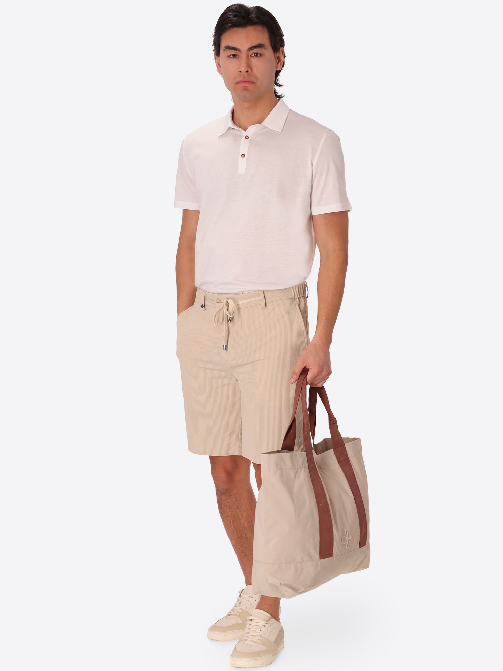 Borsa Herit In Tessuto Tecnico Cotone Nylon Idrorepellente