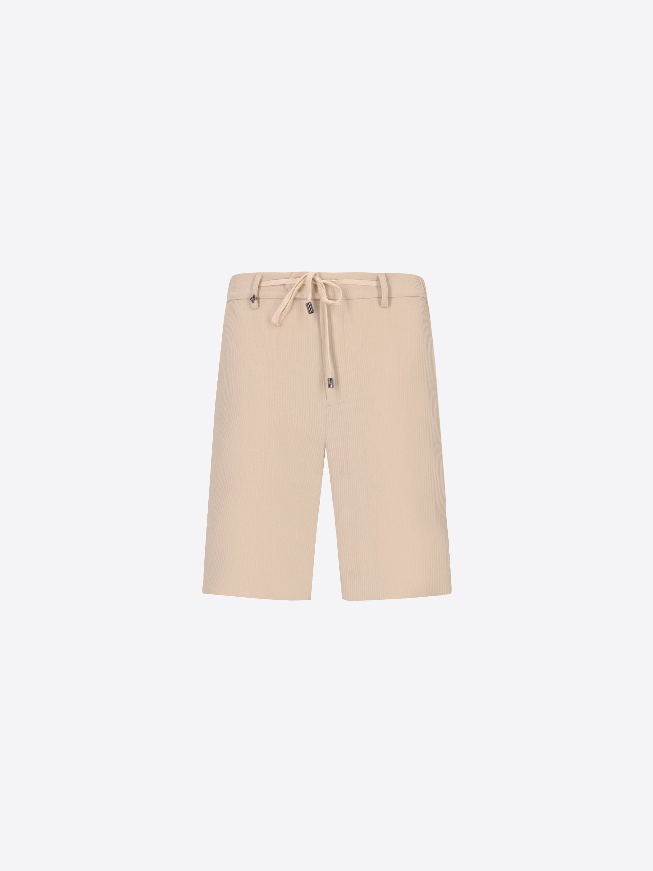 High-Perform12 Bermuda Leccio Aus Technischem Stretchgewebe Mit Reliefstreifen