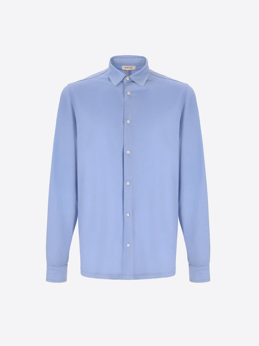 Camicia Menta In Tessuto Cotone/Modal Mano Fresca